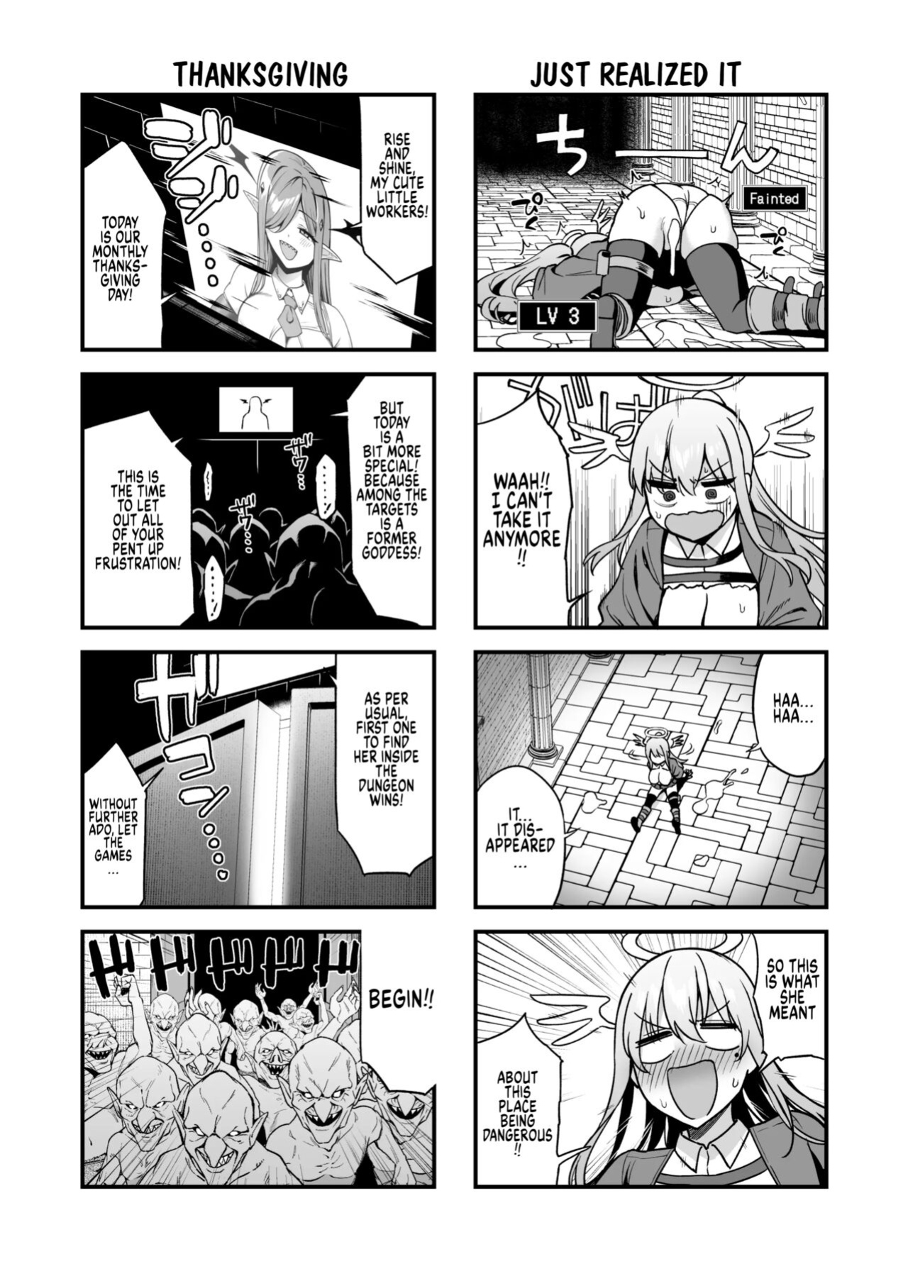 [Ikihaji Hummingbird (Amano Don)] Ochibure Megami no Yamibaito | The Fallen Goddess Has A Dark Part-time Job