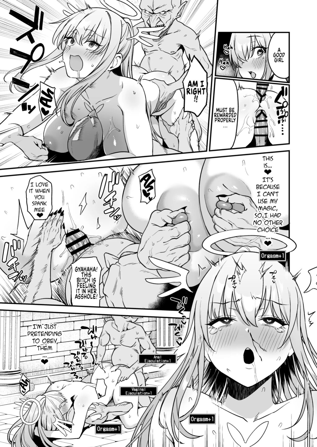 [Ikihaji Hummingbird (Amano Don)] Ochibure Megami no Yamibaito | The Fallen Goddess Has A Dark Part-time Job