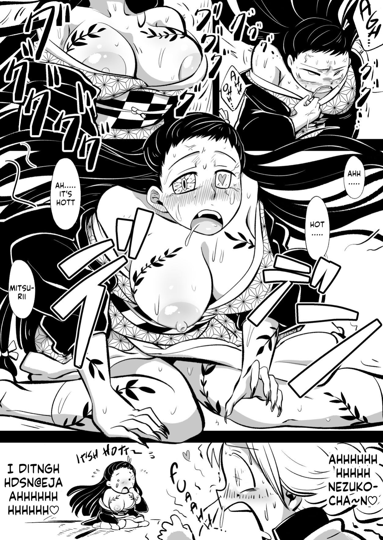 [Warui Yume (Aimu)] Oni o Kuruwasu Amai Mitsu (Kimetsu no Yaiba) [Kappasa]
