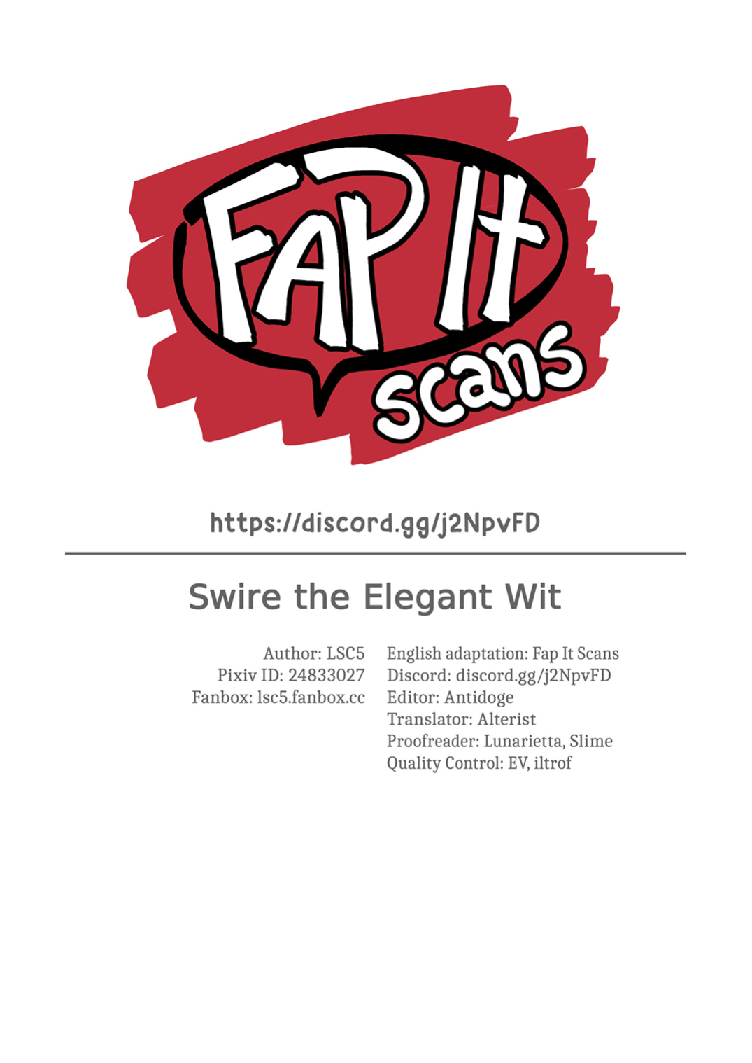 [LSC5] Character Series - Swire the Elegant Wit (Arknights) [Fap It Scans]