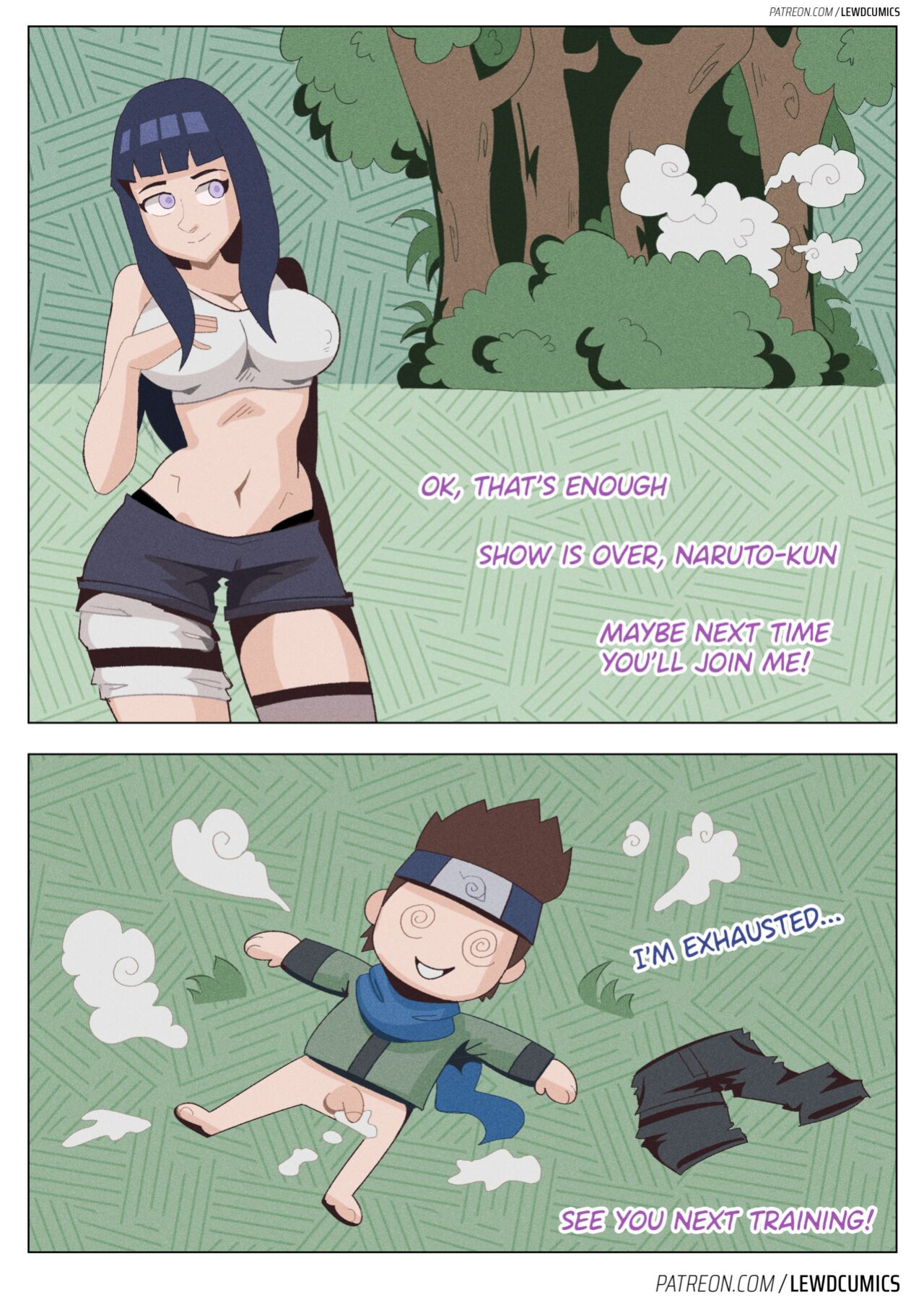 [LewdCumics] Hitana's training session (Naruto)