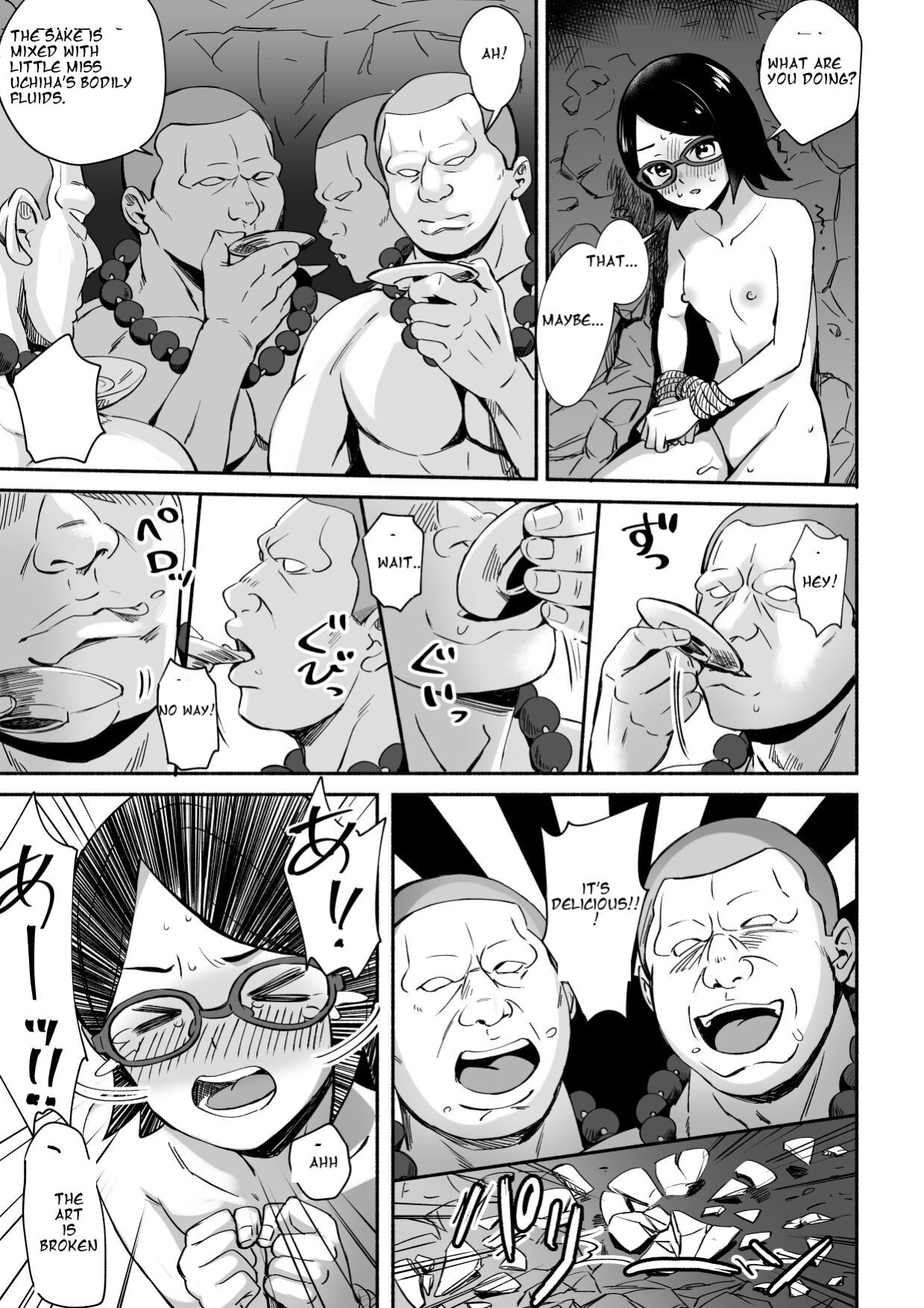[Silver Dog] Sarada-chan no Chakra o Fuuin Shite Shugyou to Itsuwari Eroi Koto o suru Hon | A book about training and tricking Sarada-chan, who had her chakra sealed, into doing erotic things (Boruto) [Smiling_Pirate]