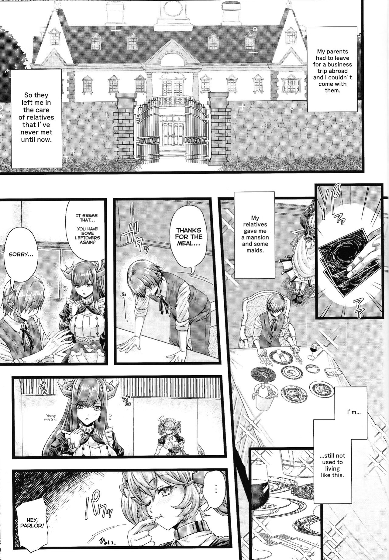 (C102) [Duelroid (JYUN, Hassen)] Dragon Maid no Yotogibanashi | Dragonmaid's Night Service (Yu-Gi-Oh! OCG) [Rising Sun Translations]