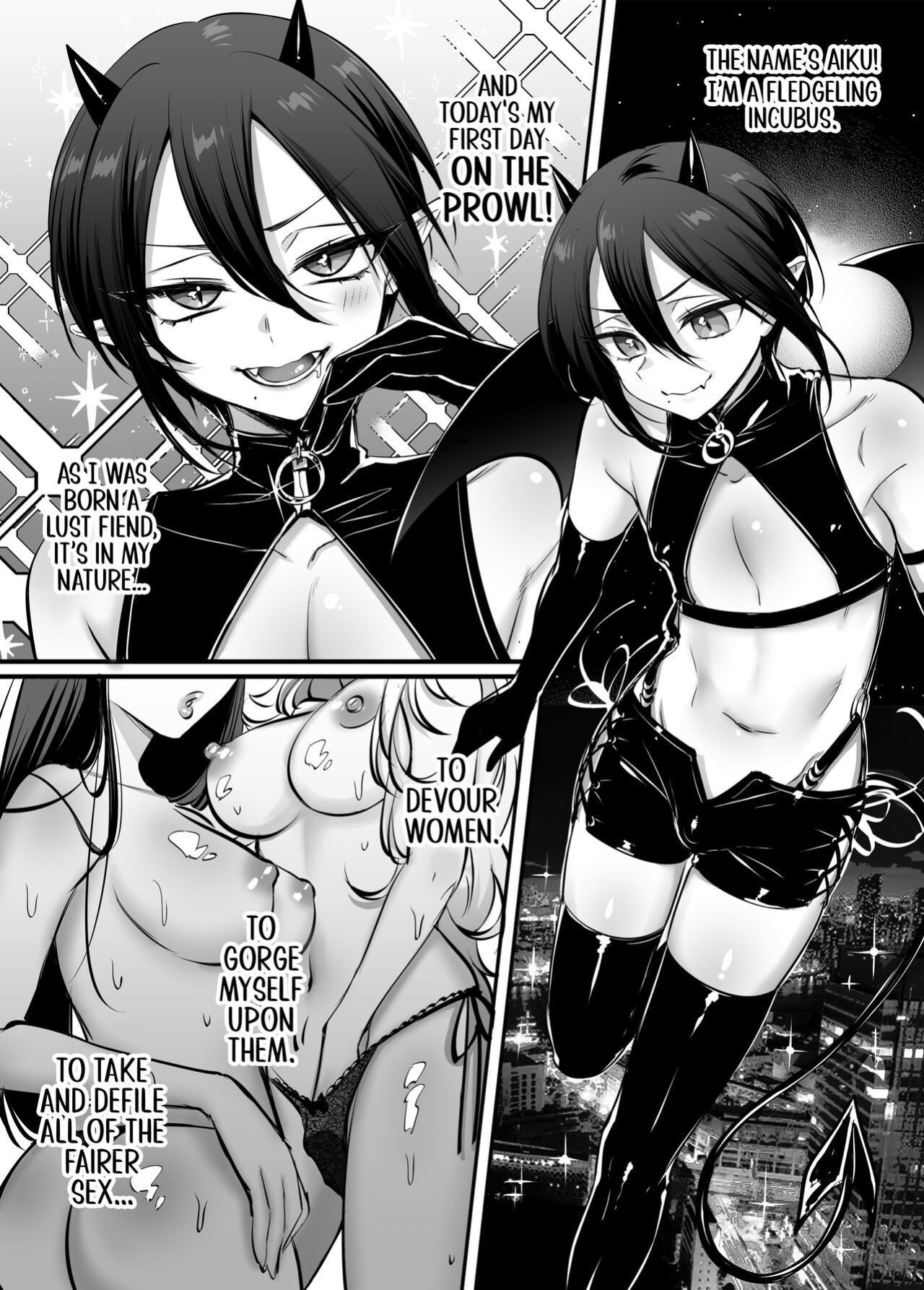 [NUH (Morino Bambi)] Incubus-kun♂ Succubus Ochi♀!? | ♂Fall From Grace♀ [Pub Faggots]