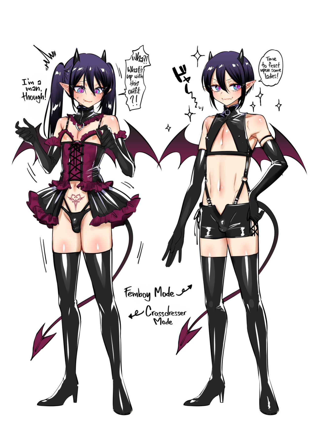 [NUH (Morino Bambi)] Incubus-kun♂ Succubus Ochi♀!? | ♂Fall From Grace♀ [Pub Faggots]