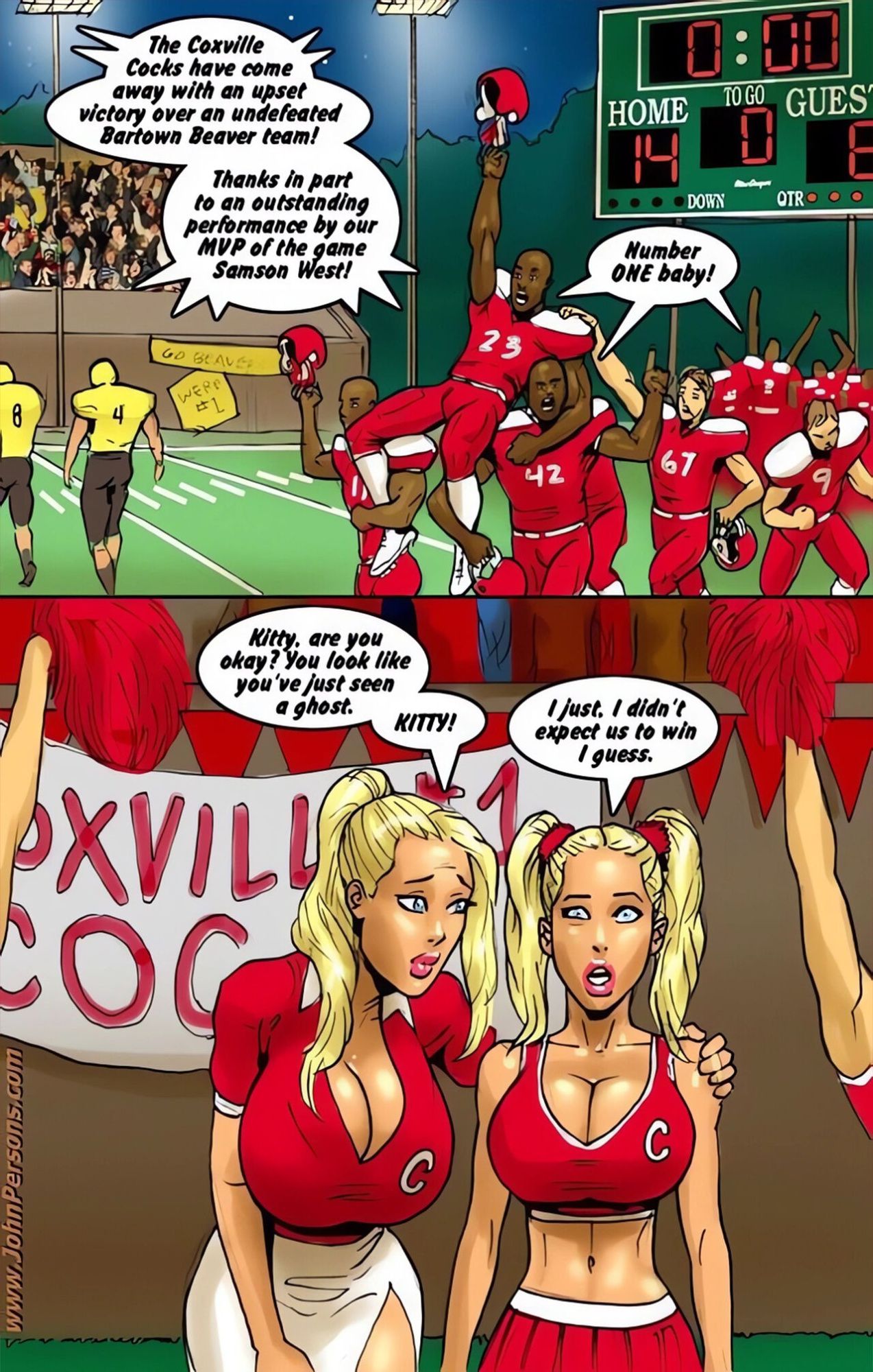 2 Hot Blondes Bey On Big Black Cocks (John Persons - Theofficialpit)