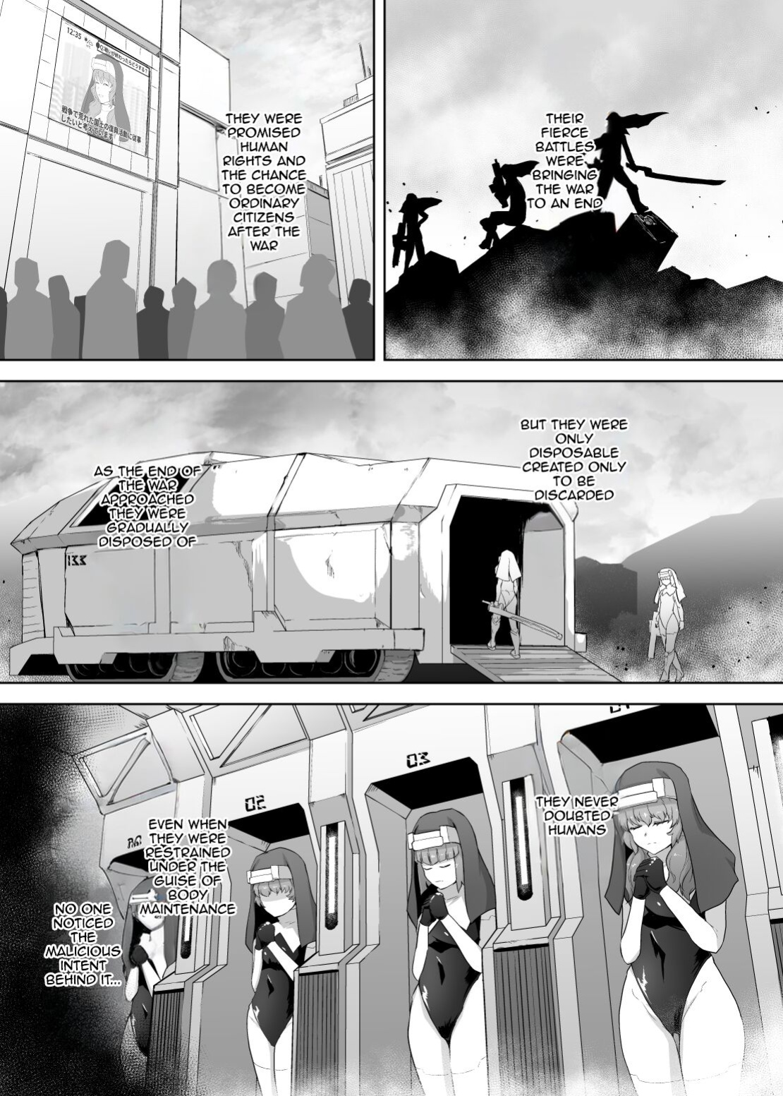 [Gotarou no All Night Fuck (Gotarou)] Jinkaku Haisetsu Android ~Jinrui no Tame ni Tatakatta no ni Youzumi Haiki Shobun~ | Personality Disposal Android ~Fought for Humanity, Only to Be Thrown Away~ [Aishi21]