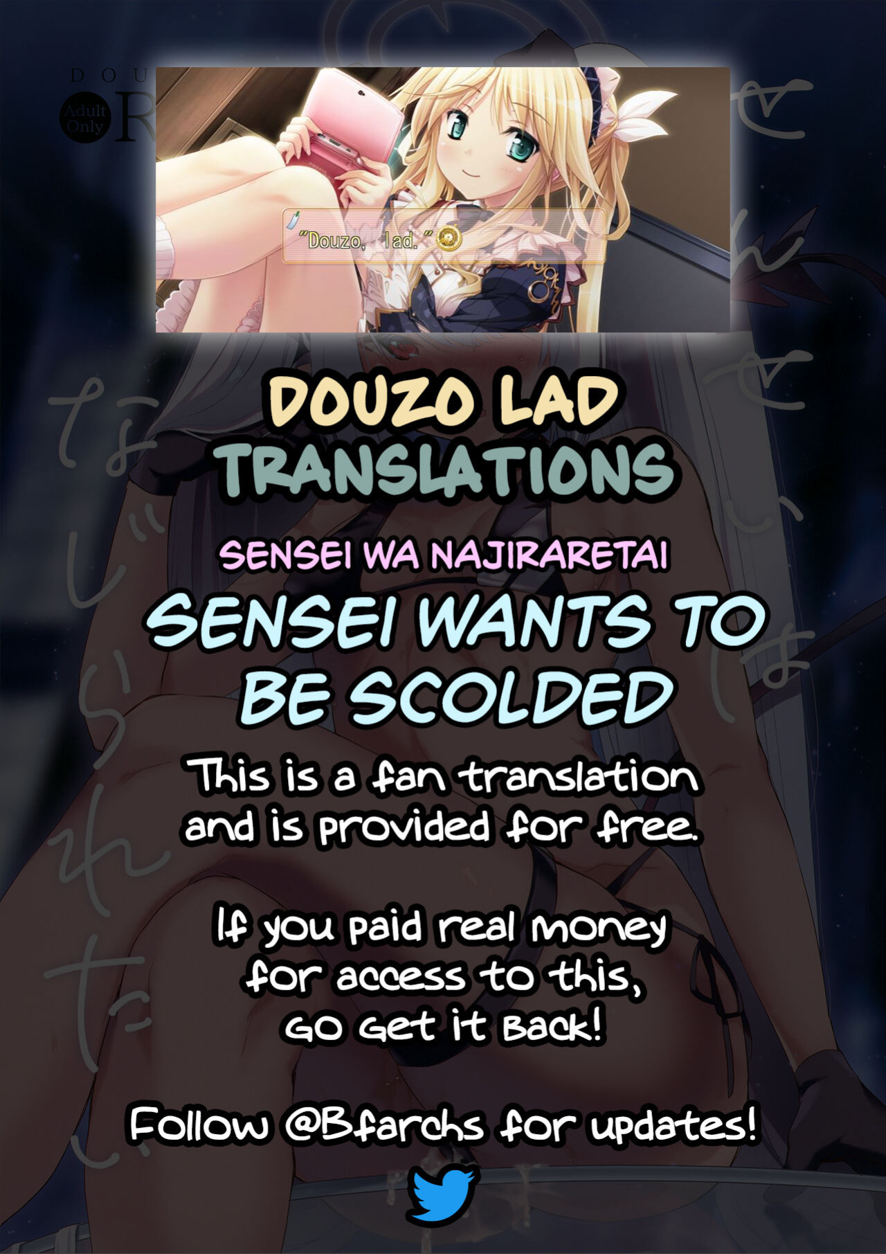 [Miracle Syrup (Shitimirin)] Sensei wa Najiraretai | Sensei Wants to be Scolded (Blue Archive) [Douzo Lad Translations]