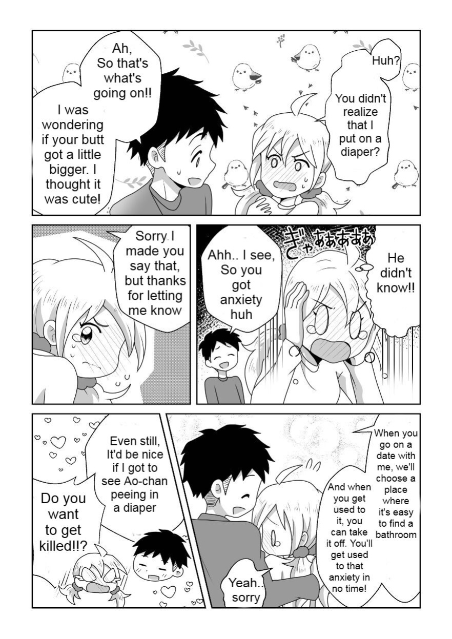[moomo (Tourou)] Otoile Gaman Dekinakute Naiteru Ao-chan mo Kawaii yo! Crying because she can't stand the toilet Ao-chan is very cute.