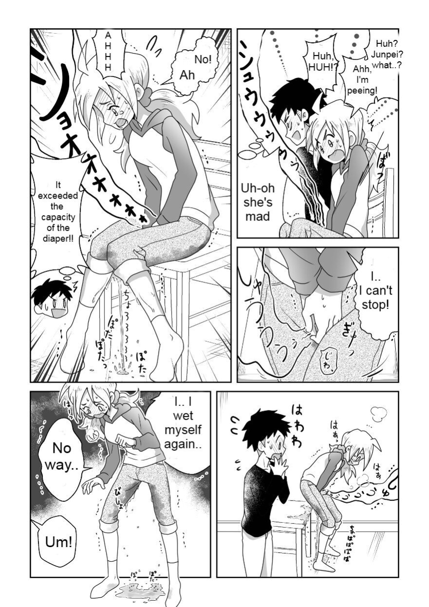 [moomo (Tourou)] Otoile Gaman Dekinakute Naiteru Ao-chan mo Kawaii yo! Crying because she can't stand the toilet Ao-chan is very cute.