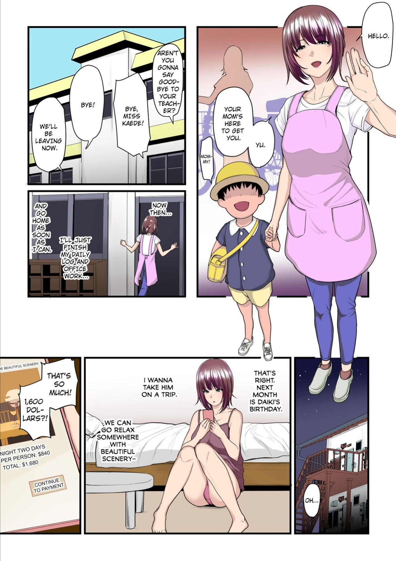 [Ura no Hikidashi (Nizii)] Pakokatsu Oji-san to Kaede-chan | Kaede and Her Sugar Daddy