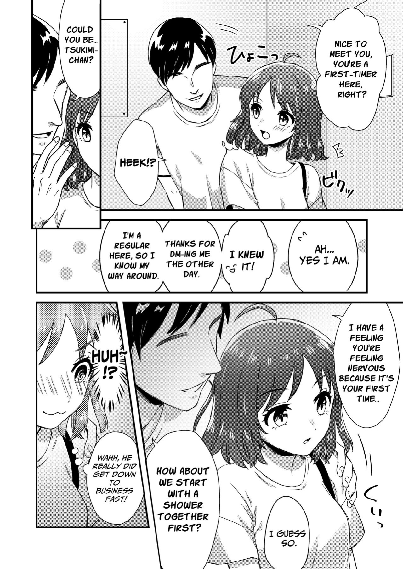 [Dolly-su (dorisu)] Nipuba- #1 Tsukimi-chan no Baai | Nipple Bar- #1 Tsukimi-chan Chapter