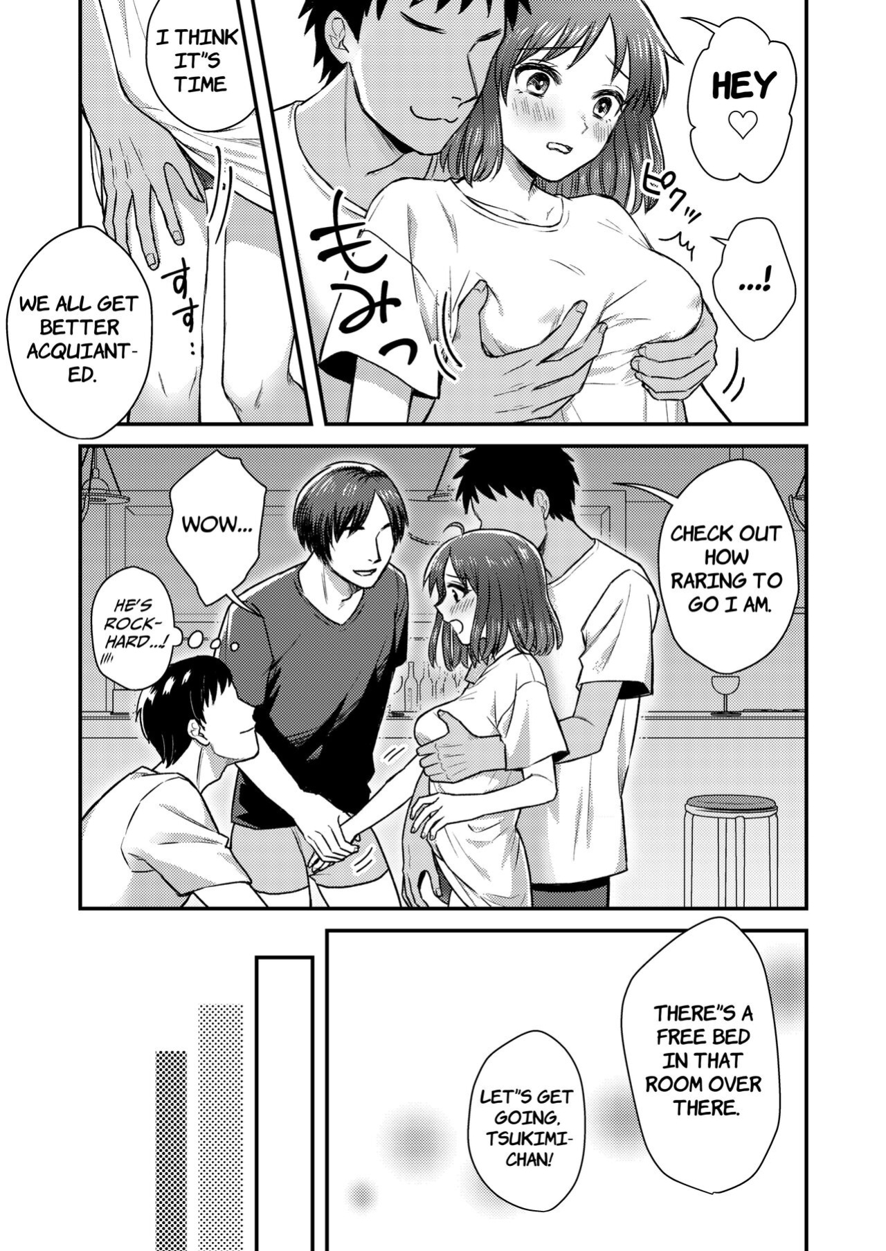[Dolly-su (dorisu)] Nipuba- #1 Tsukimi-chan no Baai | Nipple Bar- #1 Tsukimi-chan Chapter