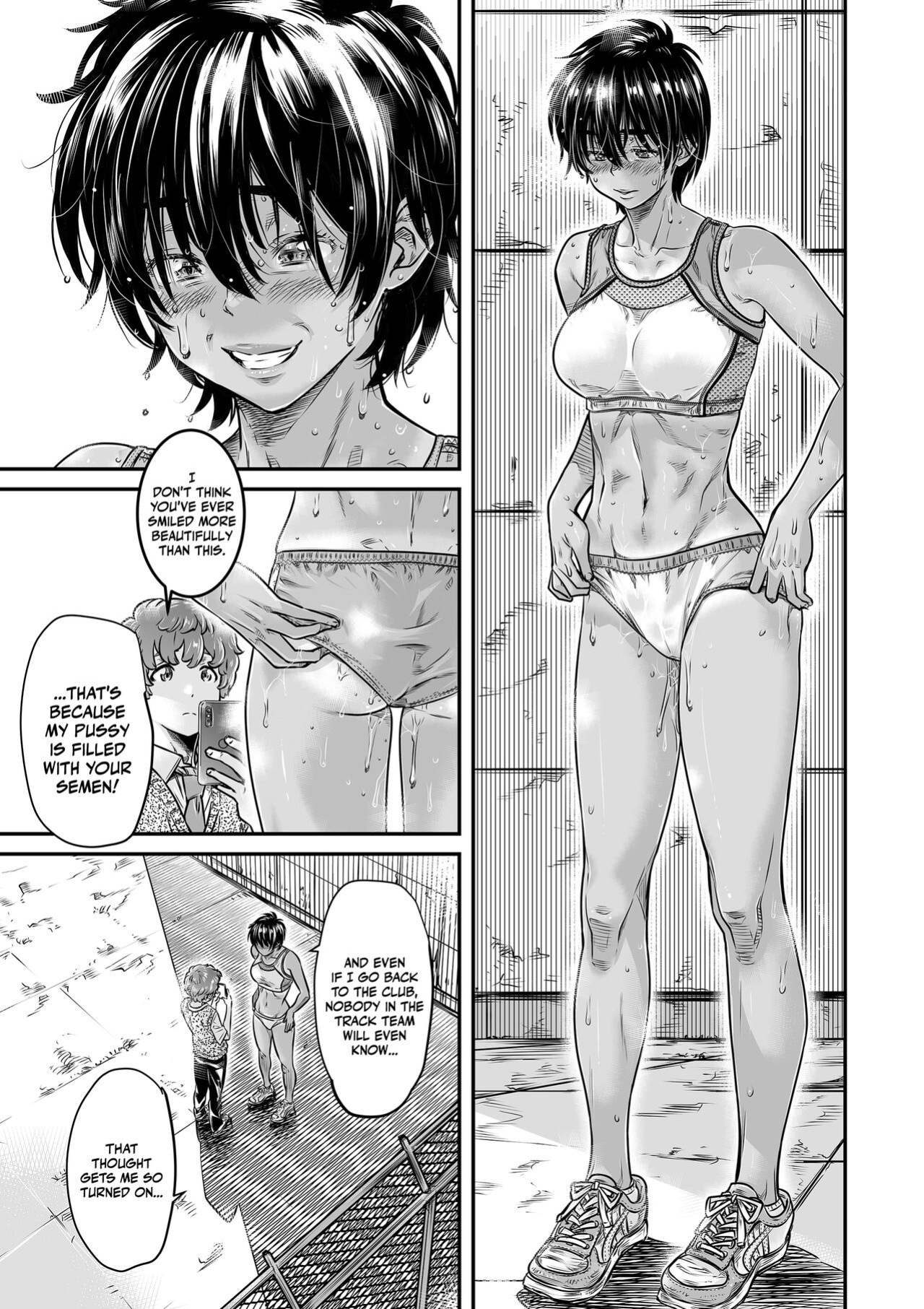 [Burning Shimai (MARUTA)] Shinchou 175cm no Rikujou Joshi | A 175cm-Tall Track-and-Field Girl Wants to Run with Her Male Kouhai's Semen Inside Her