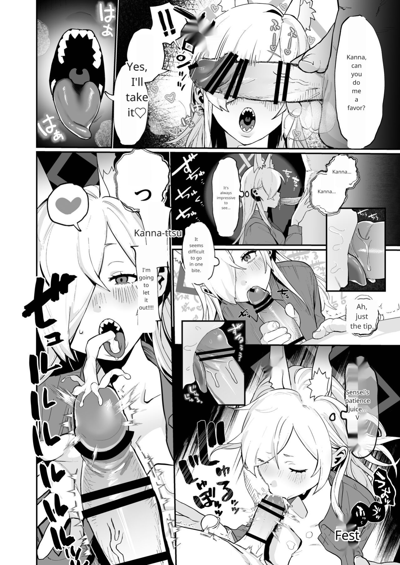 [Muchimuchitei (Hakujitsu Mamire)] Kanna (Ima) x Sensei x Kanna (Mukashi) 3P Suru Hanashi (Blue Archive)