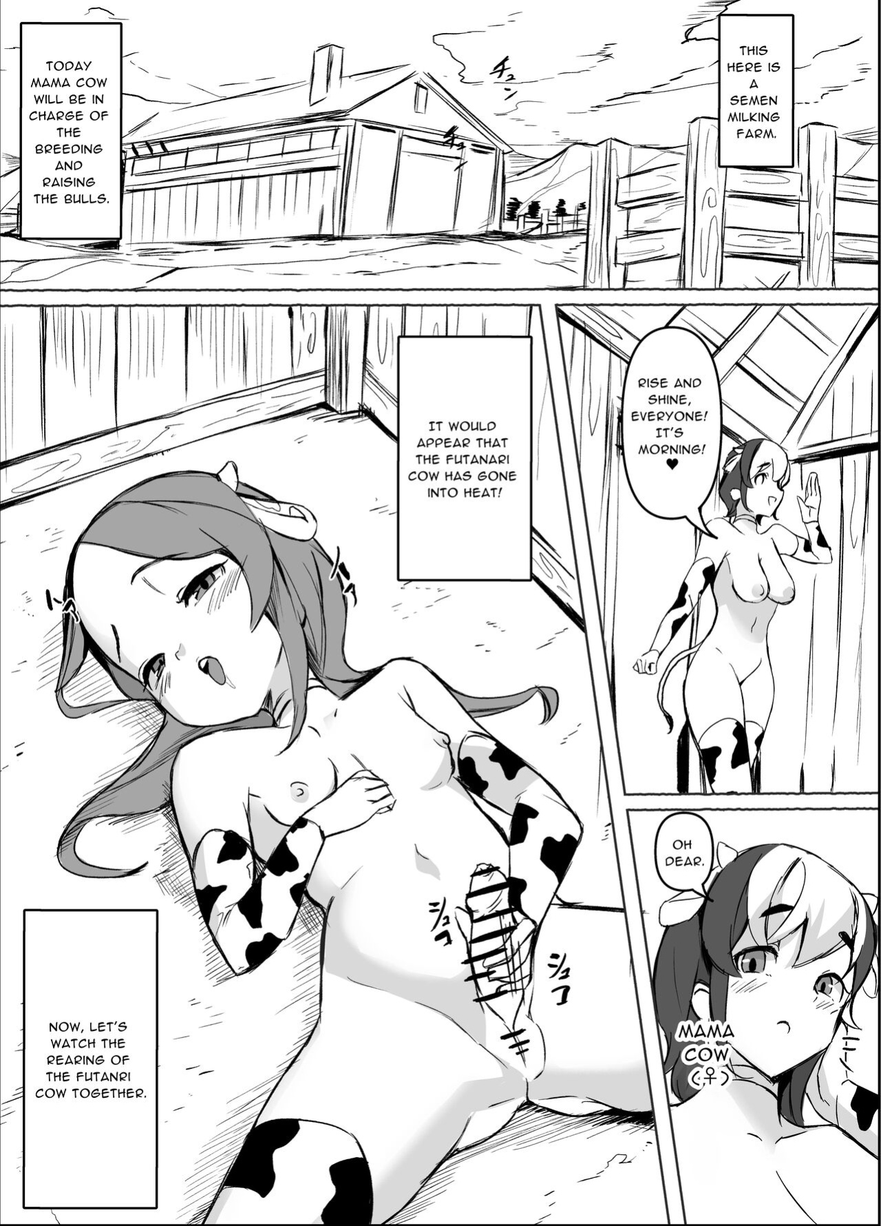 [Honyuubin (Tikubin)] Futanari Sakusei Bokujou Monogatari | Futanari Cumsuckery Ranch Tale [RWfuta]