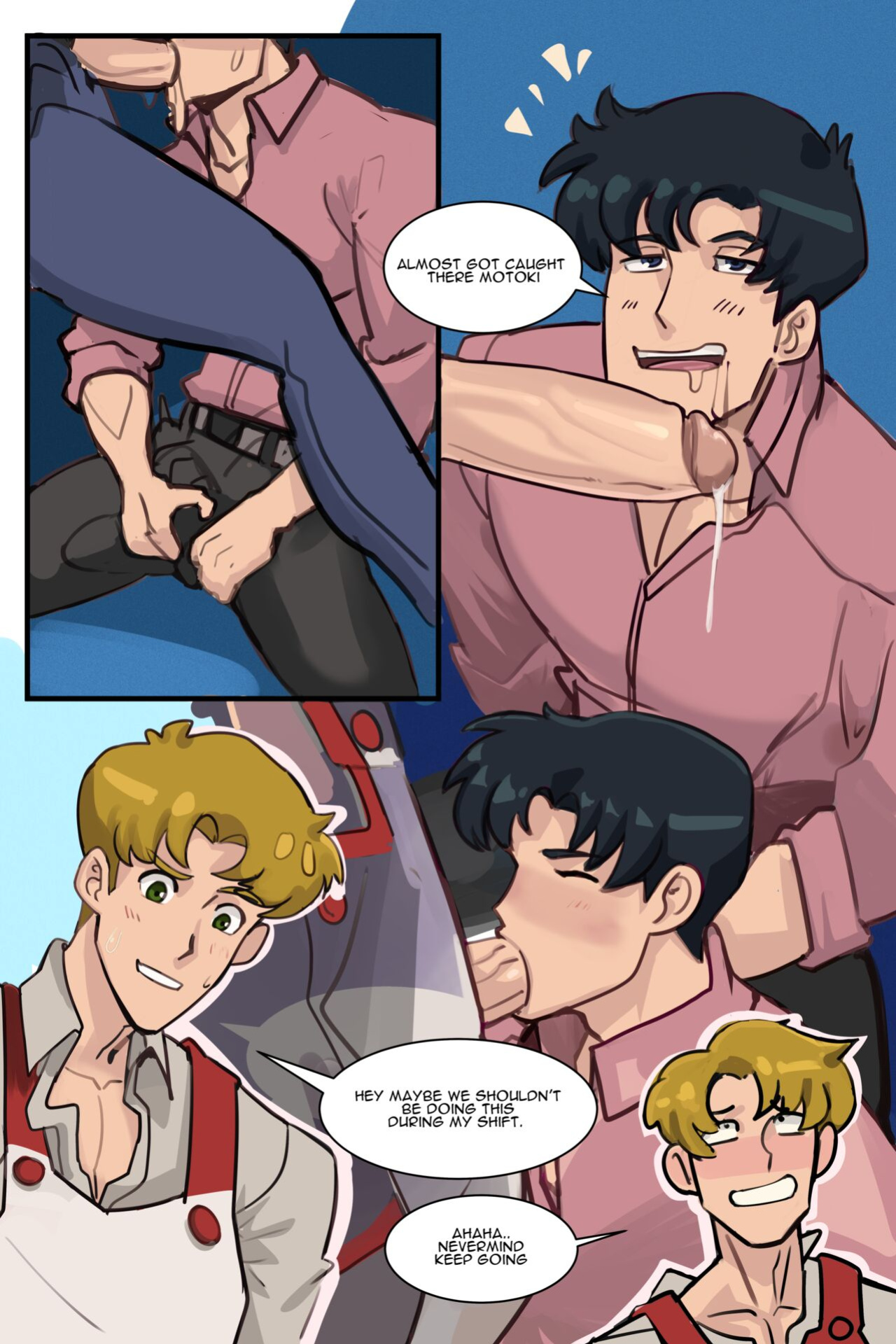 [Kaito Draws] Motoki's Late Night Shift