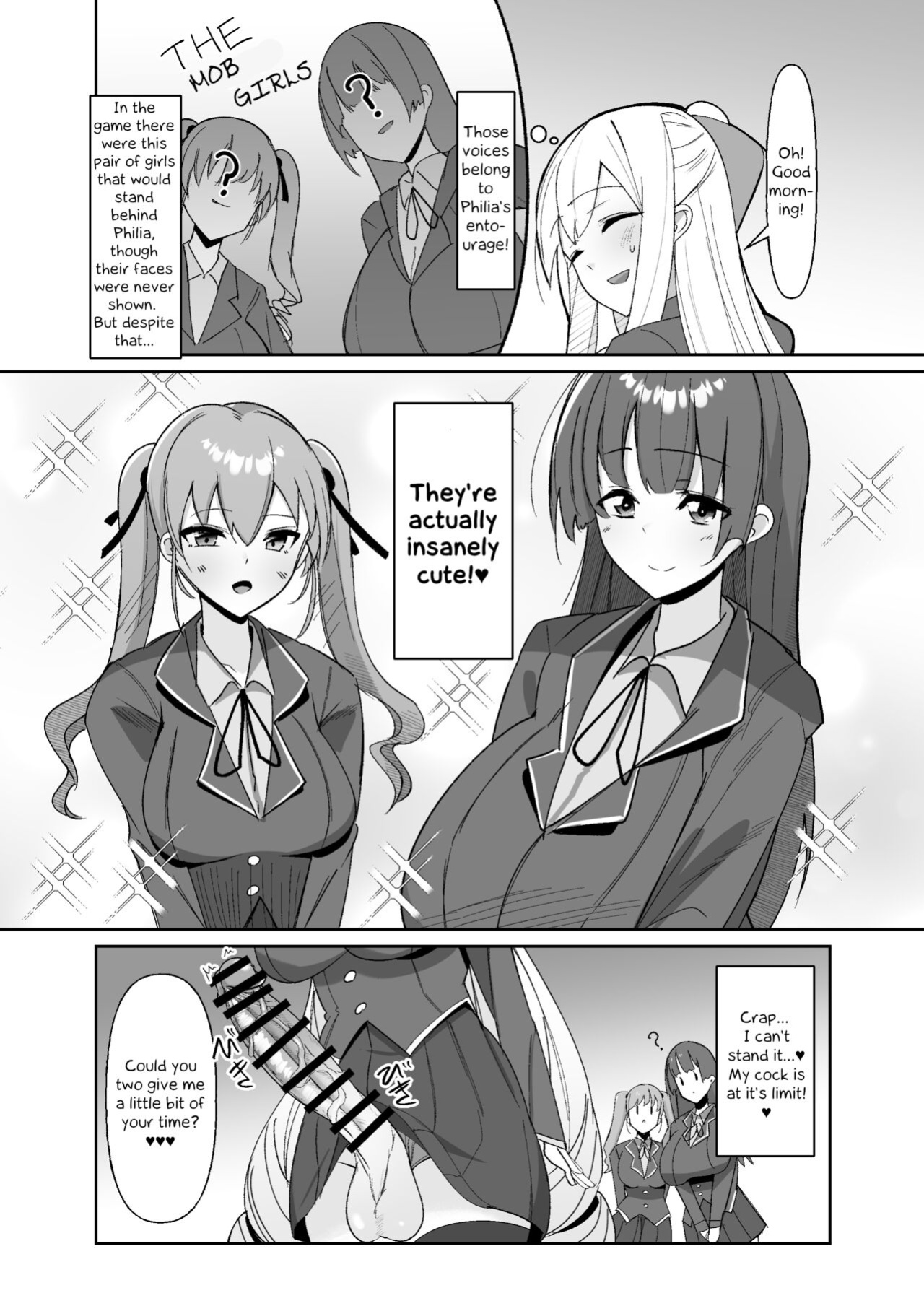 [Kosuko Teikoku (sella)] Otome Game no Akuyaku Reijou ni Tensei Shitara Ura Settei de Futanari deshita ~Ch. 1~ | I was reincarnated as a villainess in an otome Game who was a futanari in her backstory [Erelzen]