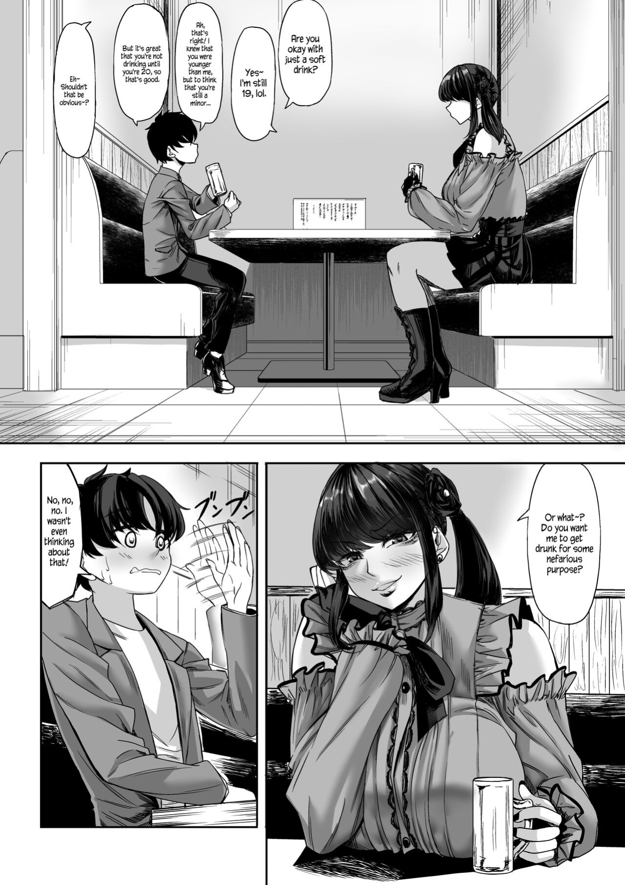 [Nanakorobi Yaoki (kinntarou)] 211cm no Jirai-kei Joshi ni Nerawarete Mou Nigerarenai | A 211cm Tall Jirai-kei Girl Has Her Eyes on Me, and I Can't Escape♡ [Naellea]