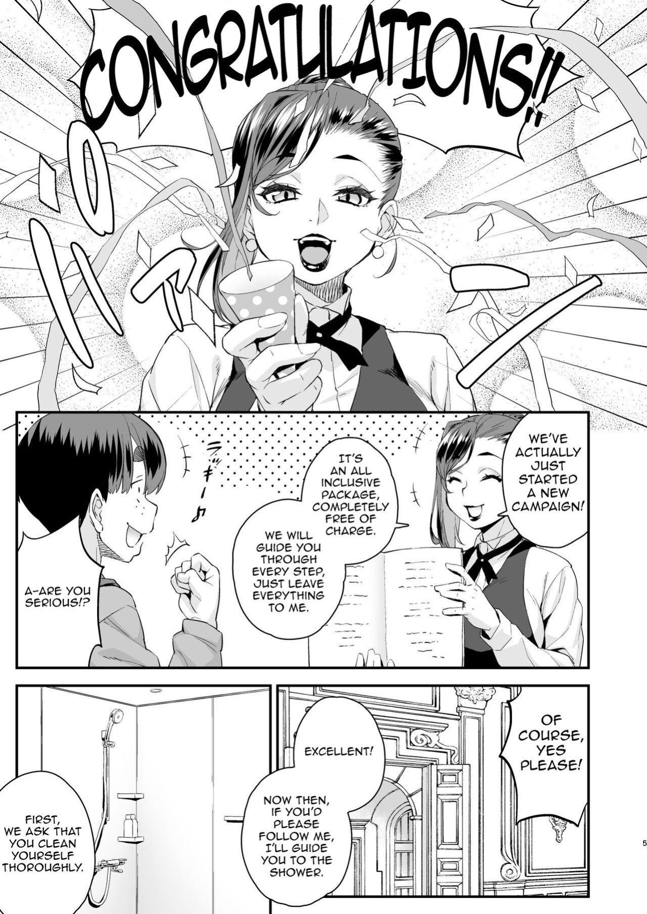 [Katooya (Katou Jun)] Chuumon no Ooi Otokonoko Fuuzokuten | Overbooked Femboy Brothel [Rognux]
