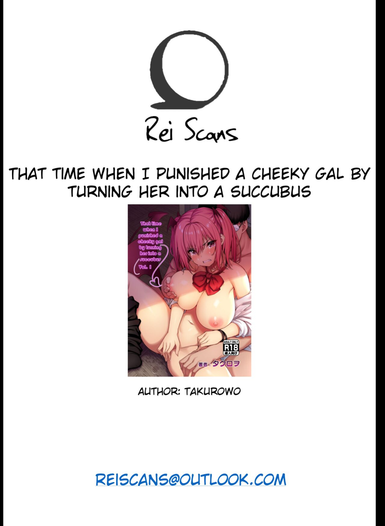 That time when I punished a cheeky gal by turning her into a succubus