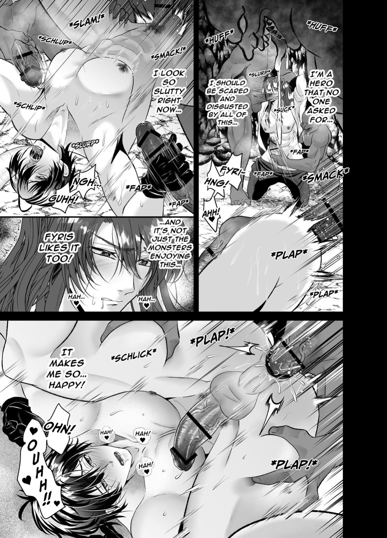 [West kiosk] Ravished and Corrupted by Monsters in a Magic Love Spring ~Hero's Defeat~