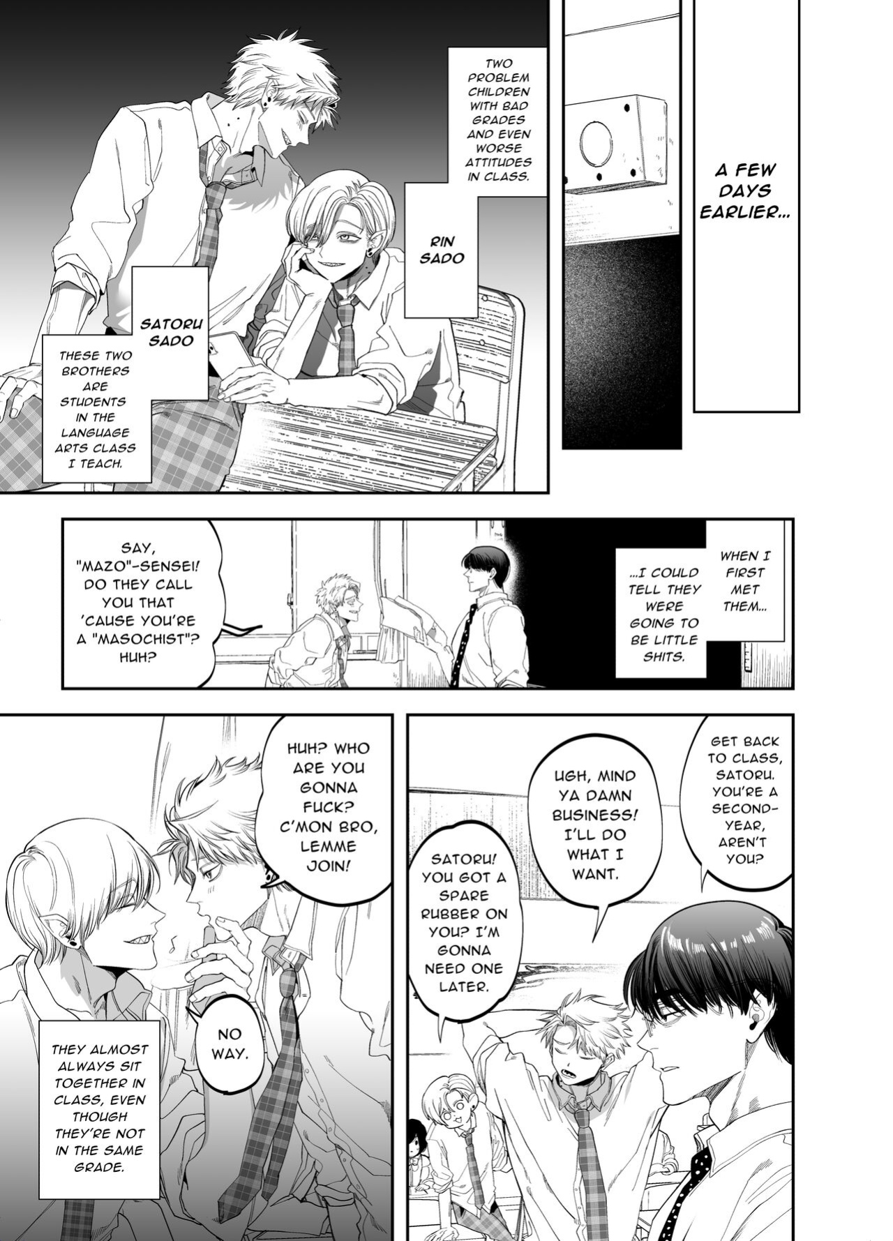 [KANIPANKO (Kanipan Mushamusha)] Teach us, Mazo-Sensei! ~Ravished and Corrupted by the Delinquent Sadist Brothers I Teach~