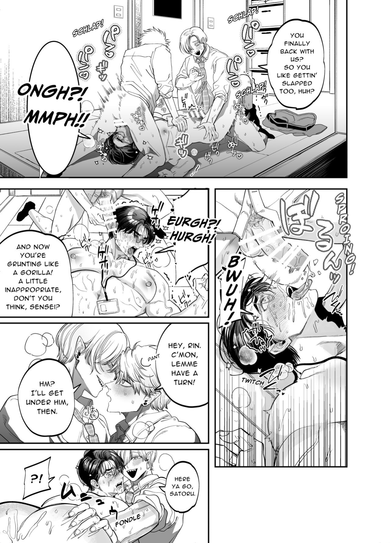 [KANIPANKO (Kanipan Mushamusha)] Teach us, Mazo-Sensei! ~Ravished and Corrupted by the Delinquent Sadist Brothers I Teach~