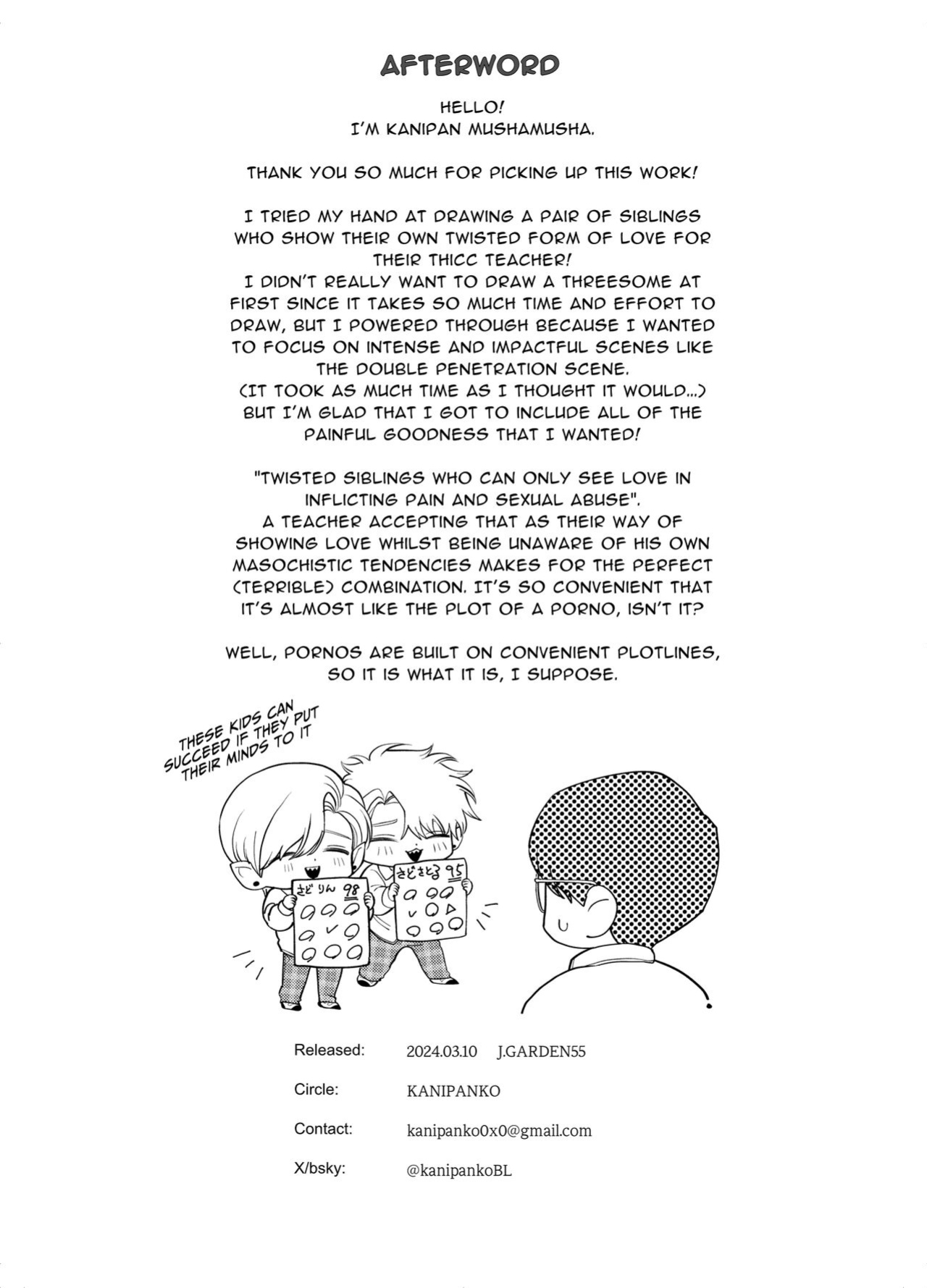 [KANIPANKO (Kanipan Mushamusha)] Teach us, Mazo-Sensei! ~Ravished and Corrupted by the Delinquent Sadist Brothers I Teach~