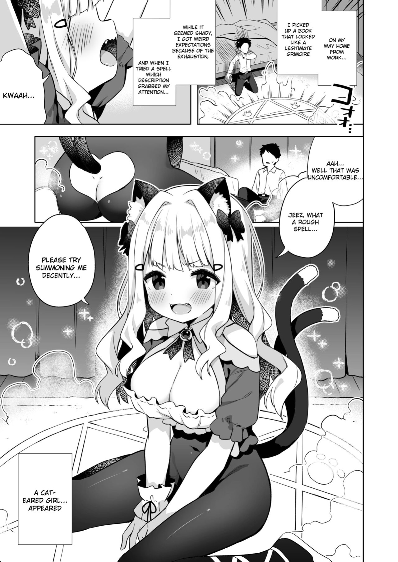 [Mukuton Kyouju to Soratobu Potato. (Muku)] Hirotta Madousho de Chinmai Nekomimi-chan to Ecchi Dekiru Hon