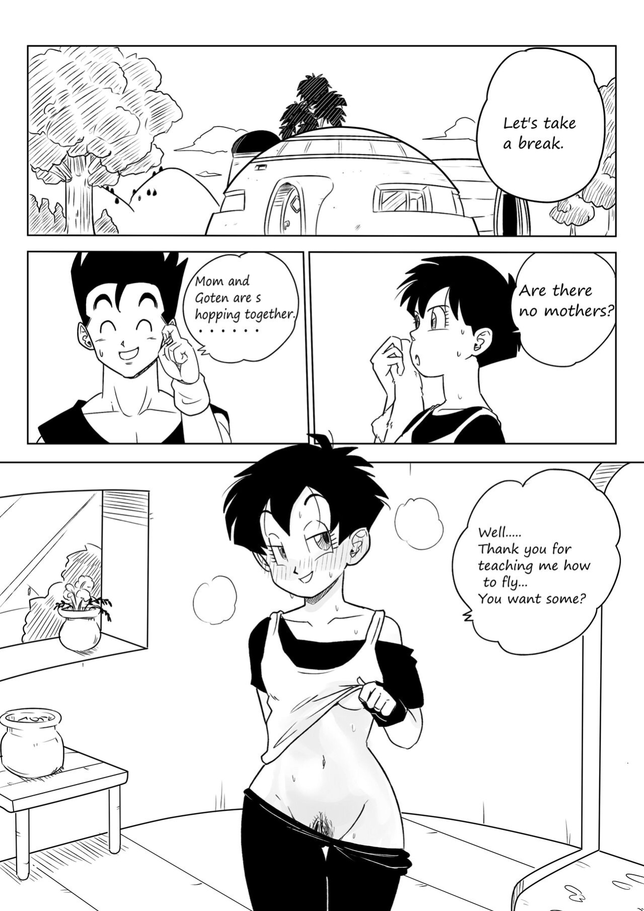 [Pink Mousse] Thank You for Teaching me how to Fly (Dragon Ball Z)