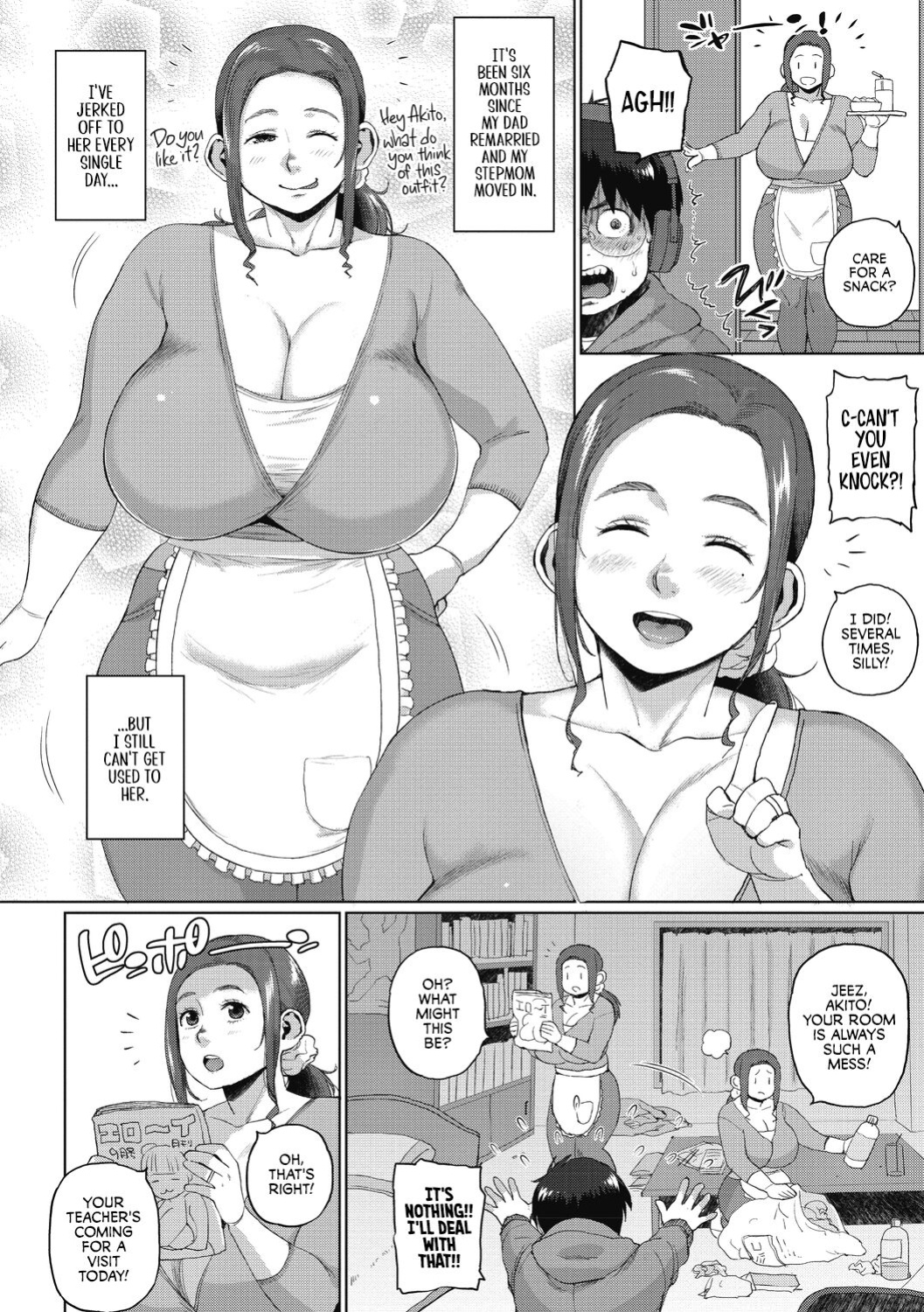 [Muronaga Chaashuu] Our Secret [Part 1] ~Her Secret~ (Kaa-san no Umoretai Karada) [full tummy]