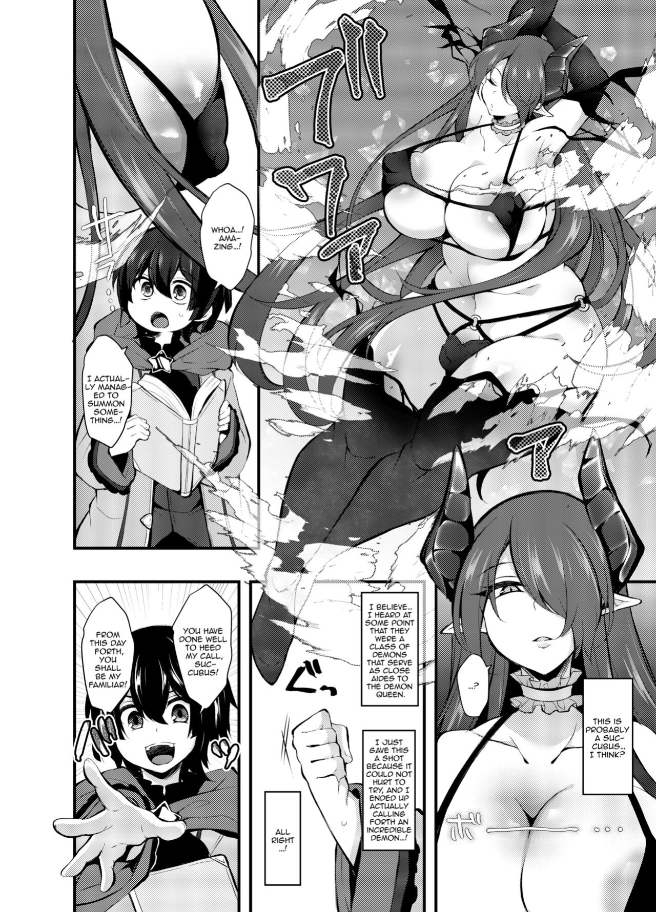 [Kimagure na Bakeneko (Jenigata)] Party o Oidasareta Mahoutsukai no Boku ga Shoukan Mahou o Shuutoku Shite Saikyou (Mecha Ero) Inma to Keiyaku Shita node Koko kara Okasarete Tsuyoku Naru [FemdomScans]