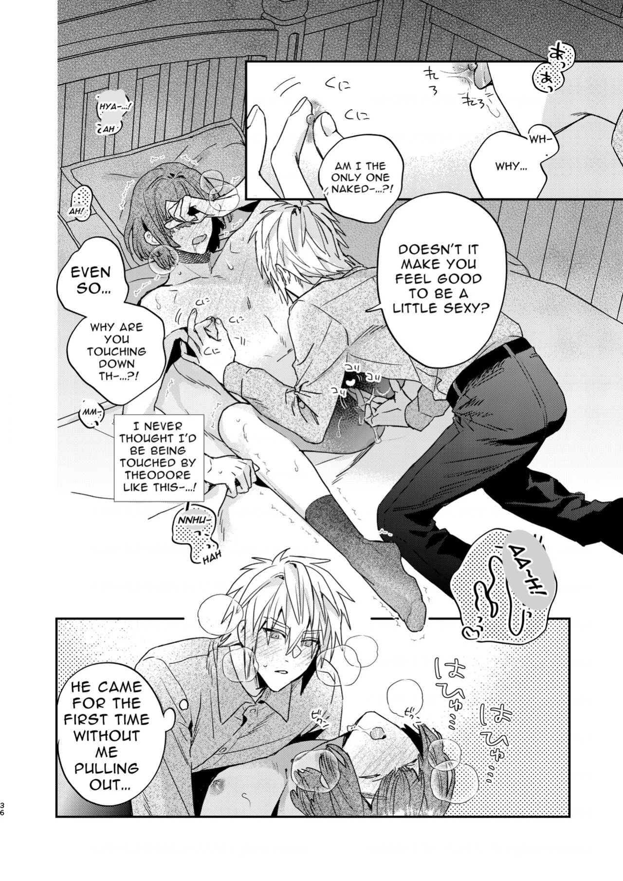 [niwaniwa (Oova Akiru)] Tensei Mob wa BL-gee no Sekai de Hamerare Kouryakusaremashita!? | Sex with the Love Interest! But I'm an NPC! 1