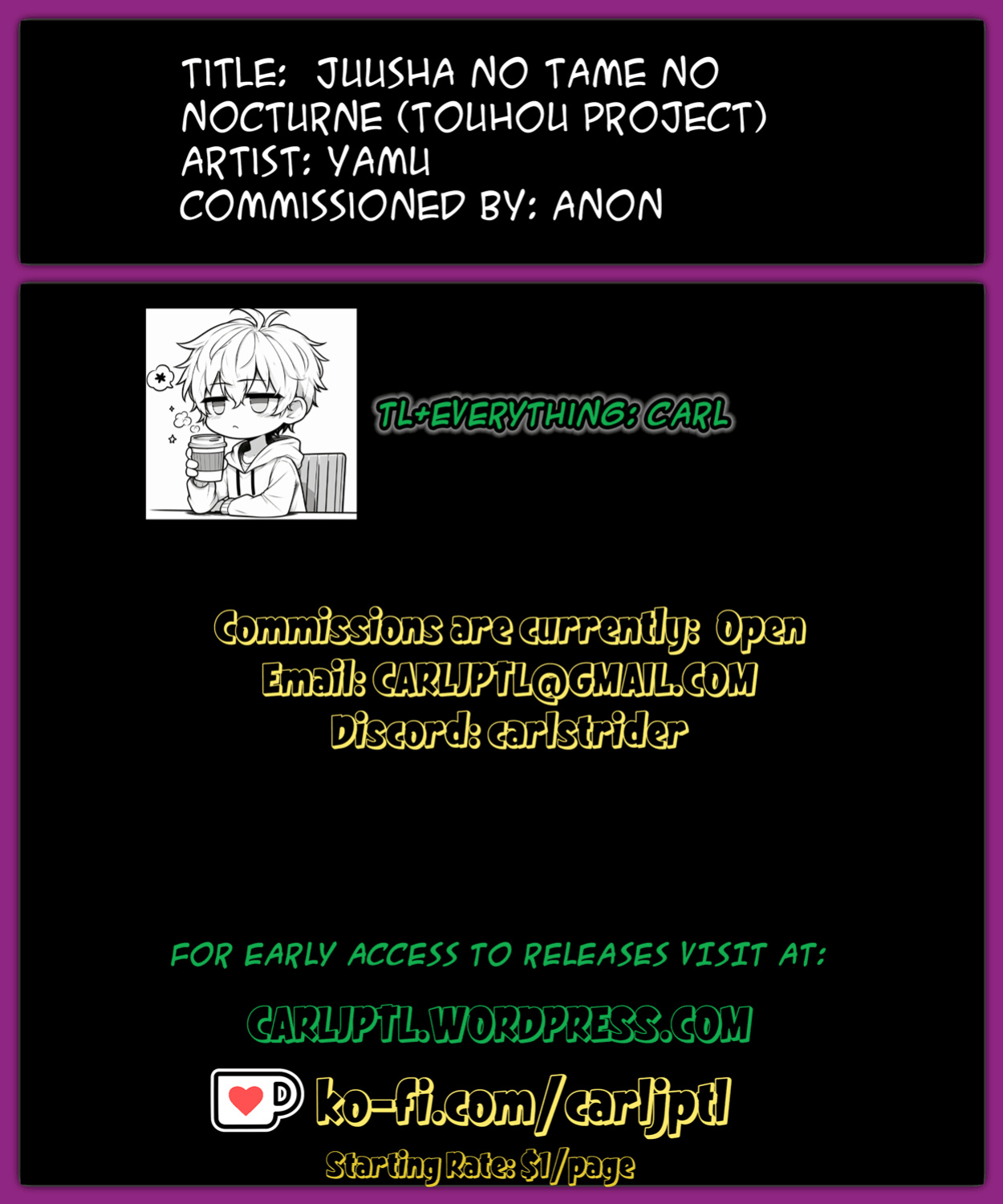[Reverse Noise (Yamu)] Juusha no Tame no Nocturne (Touhou Project)