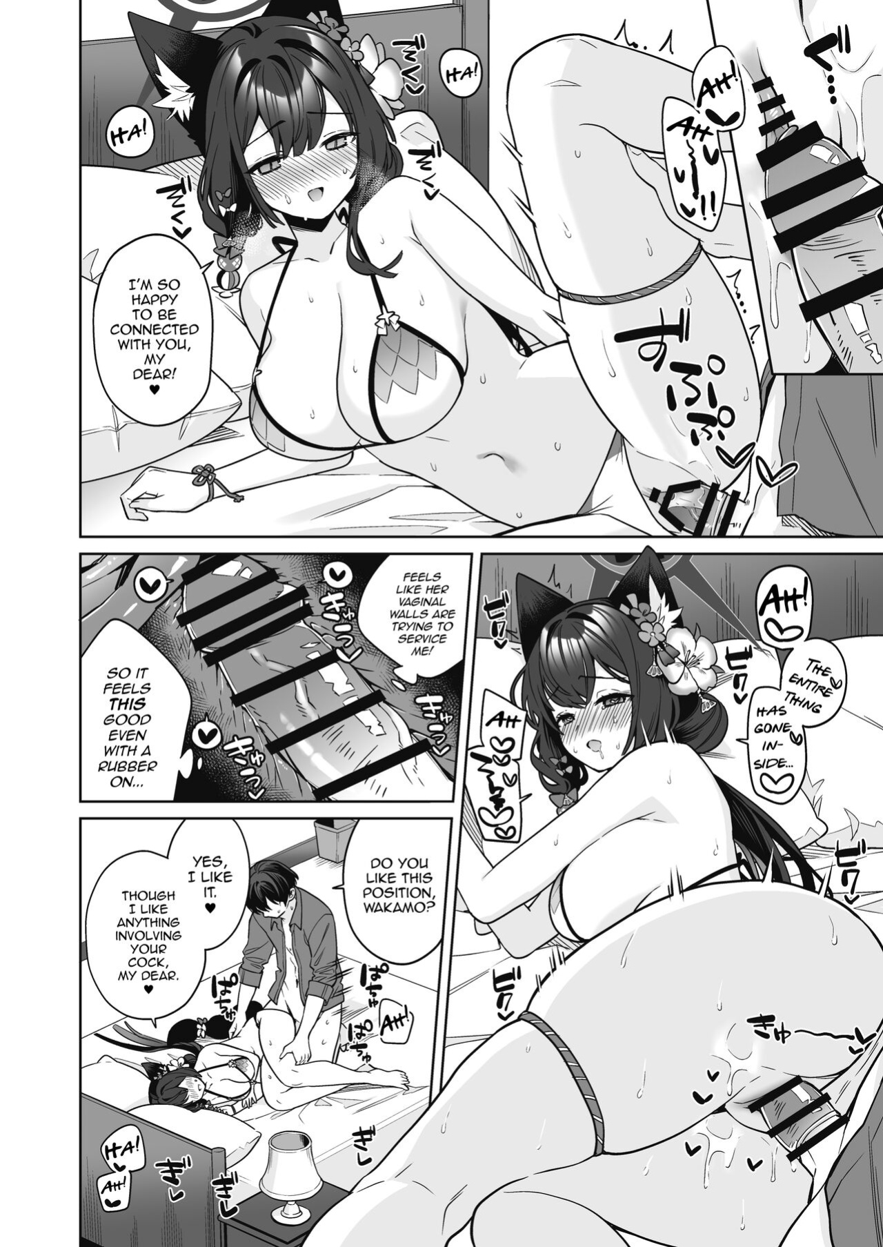 [NOMIYAGUMI (Ichinomiya)] Junjou・Renjou・Hatsujou Kitsune 2 | Pure♥Lovestruck♥Fox in Heat 2 (Blue Archive) [mysterymeat3]