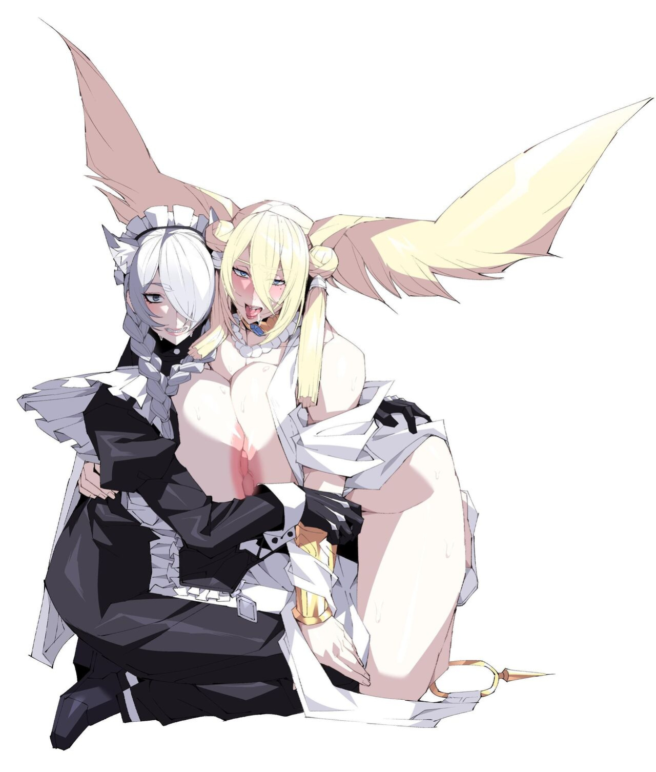 [Yakiniku Tabetei (Pobotto)] Kyokon Tensei -Seiki Shijou Shugi na Isekai ni Tensei shita no de Bakunyuu Bijo to Hame Makuri-