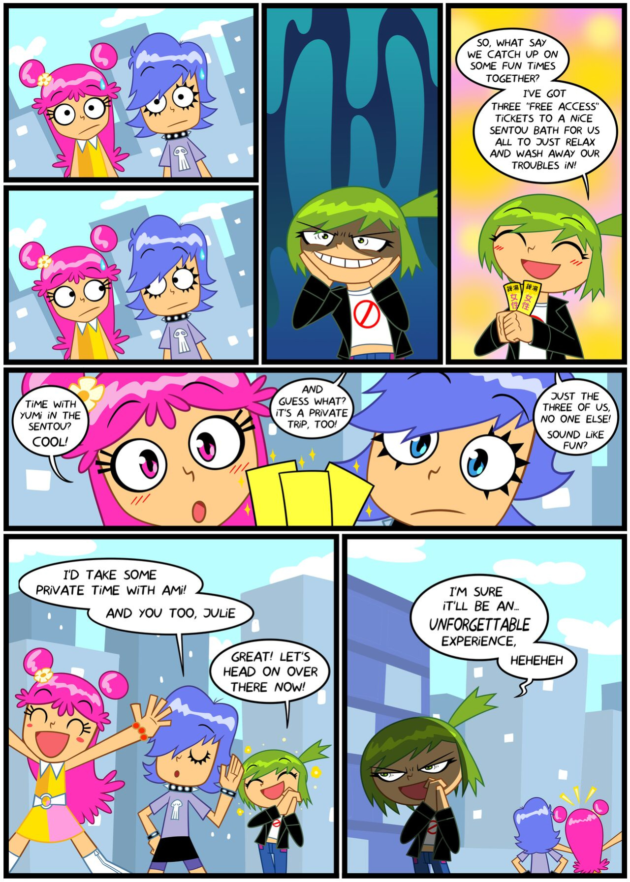 [Xierra099] Towel Trouble (Puffy AmiYumi)