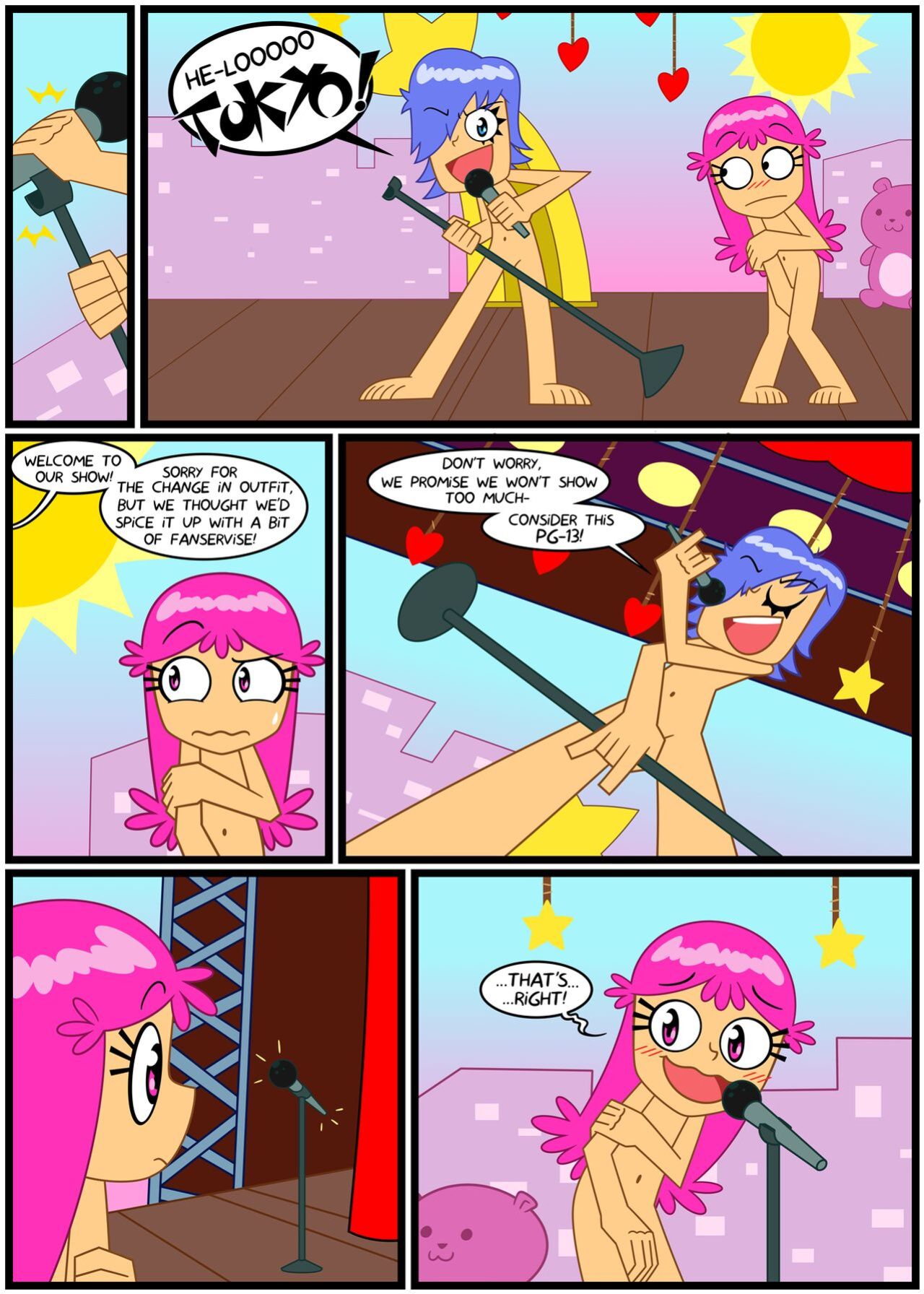 [Xierra099] Towel Trouble (Puffy AmiYumi)