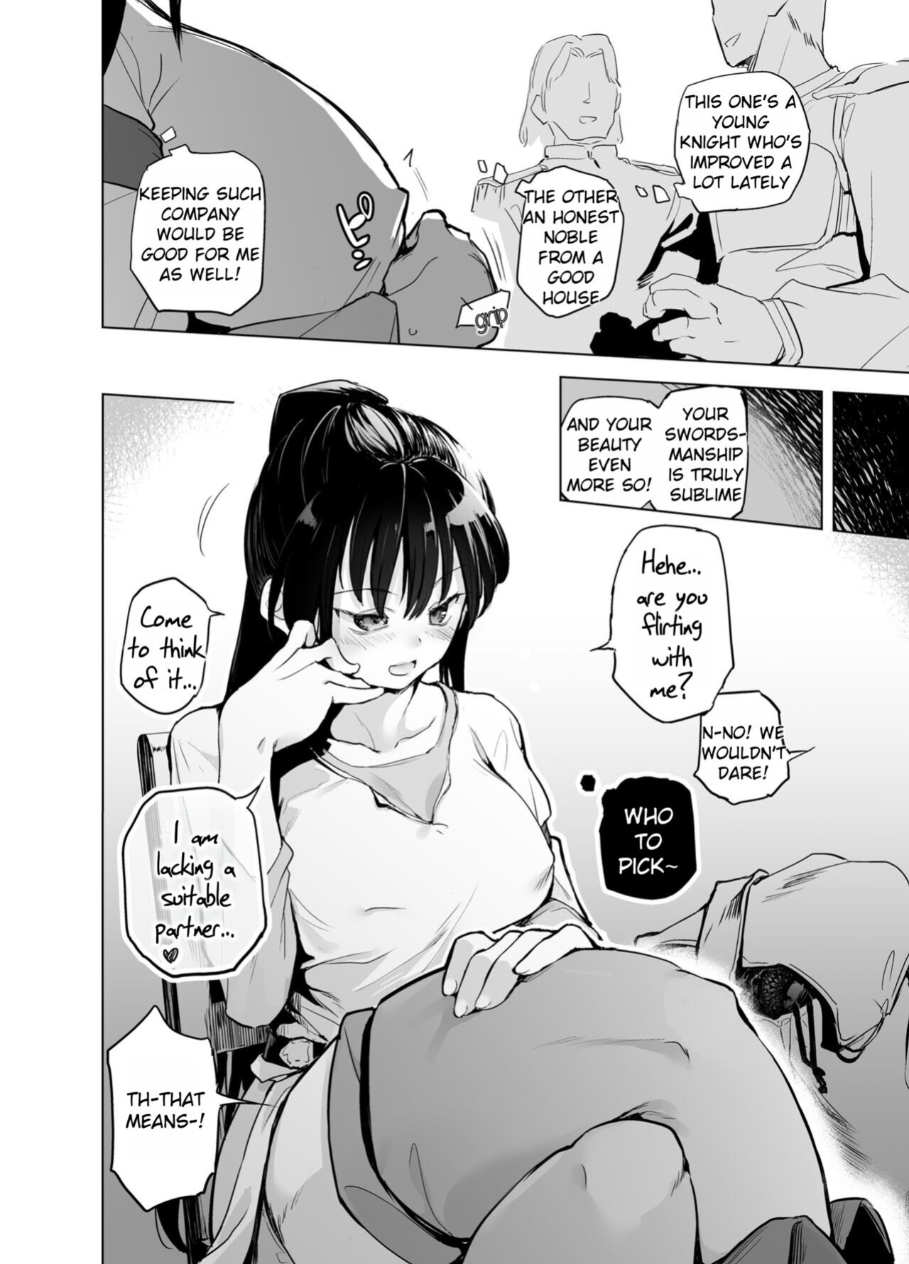 [Kaede Momiji (Shijokko)] Yuusha Aaaa to Nakama-tachi Onna Senshi no Shoubufuku | Companions of the Hero 'Aaa' Fall of the female swordswoman