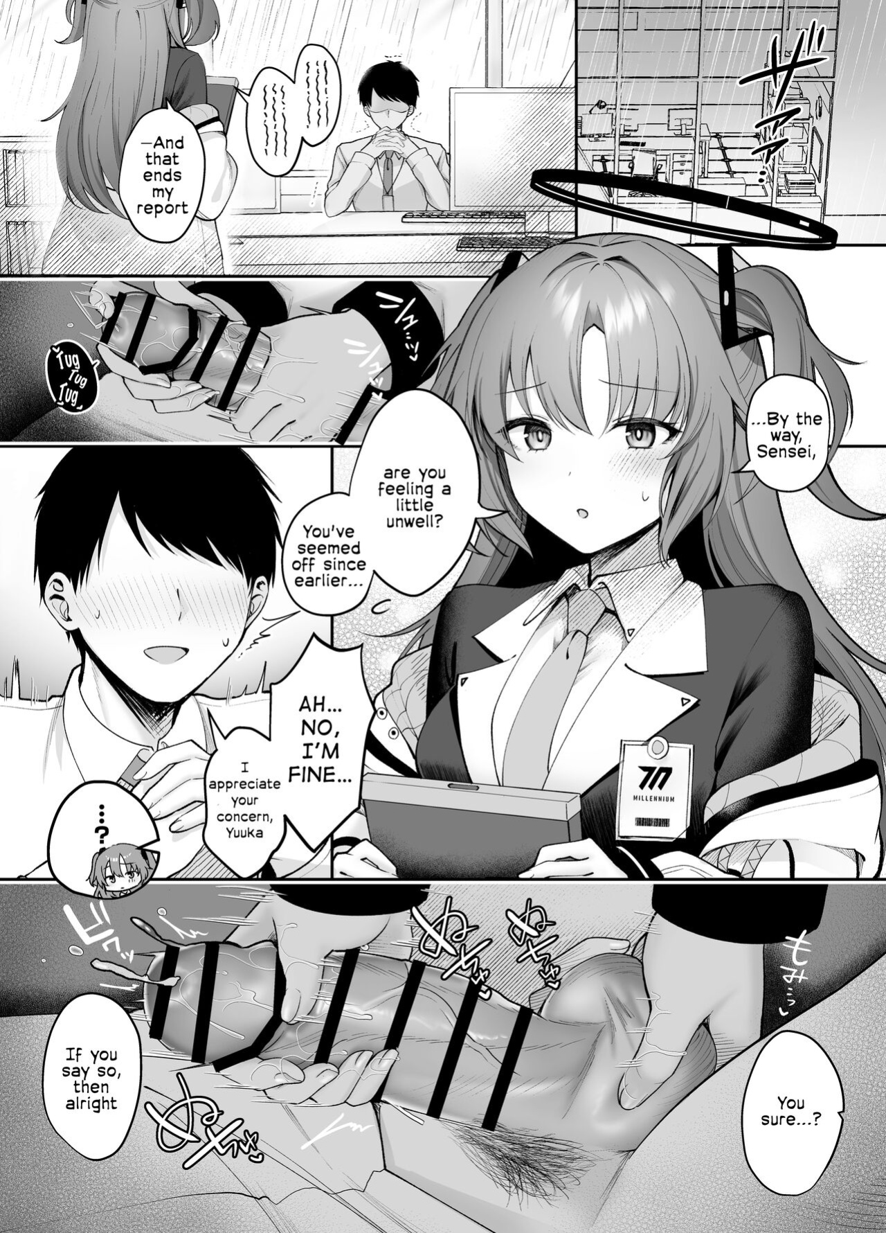 [Pontaroya (Pontaro)] Ushio Noa no Amai Wana | Ushio Noa's Sweet Trap (Blue Archive) [Frankie M]