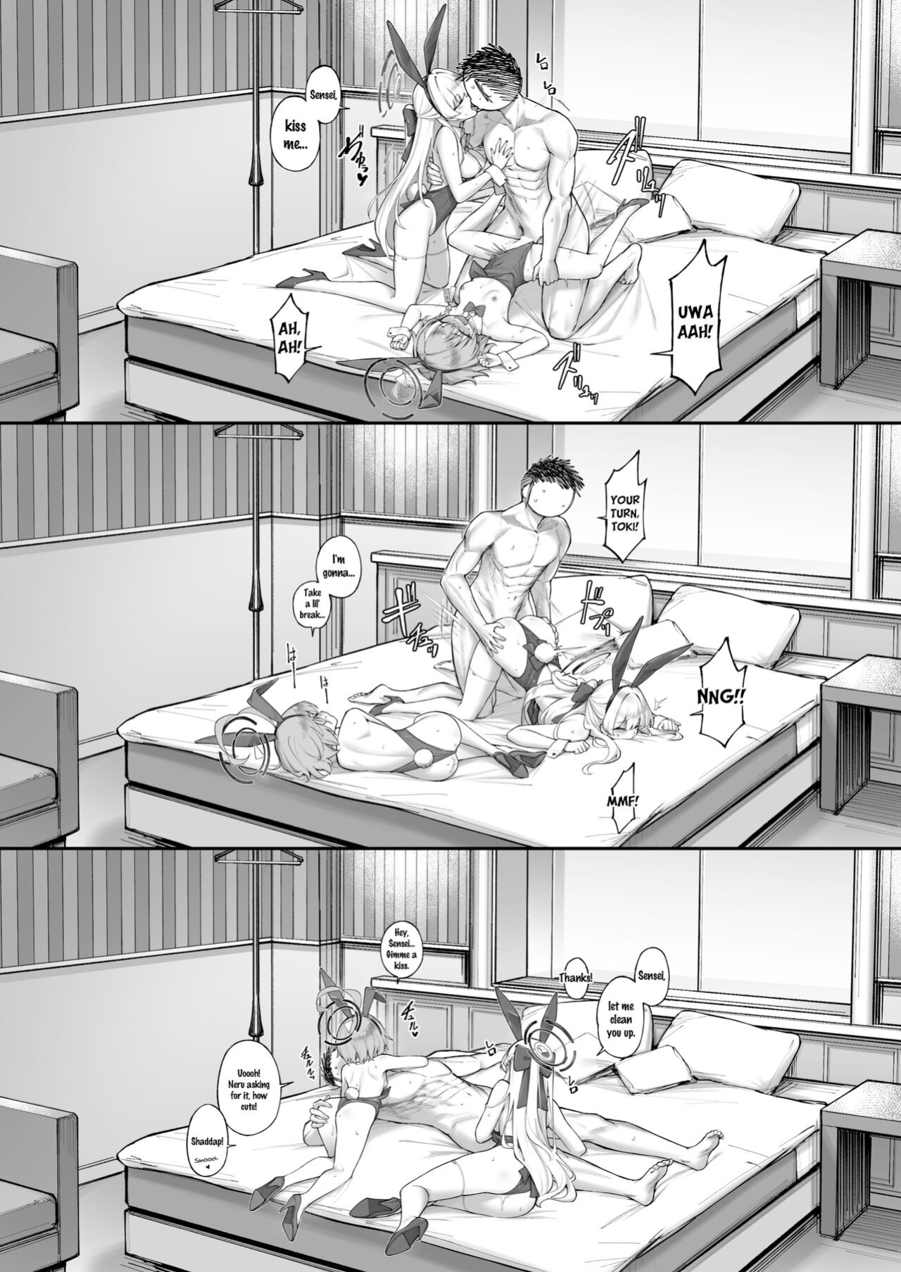 [Tamarun (Tamarun)] Neru Toki | Neru-Toki Bedtime (Blue Archive)