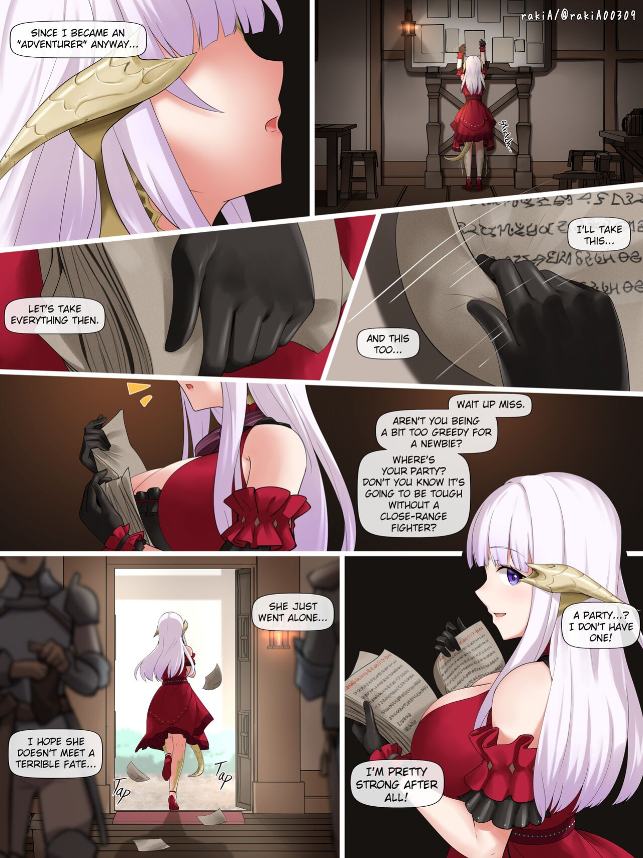 [rakiA] Lilith-chan (OC) ga Fantasy-fuu Sekai de Boukensha Gokko | Lilith-chan (OC) as an Adventurer in a Fantasy-Like World