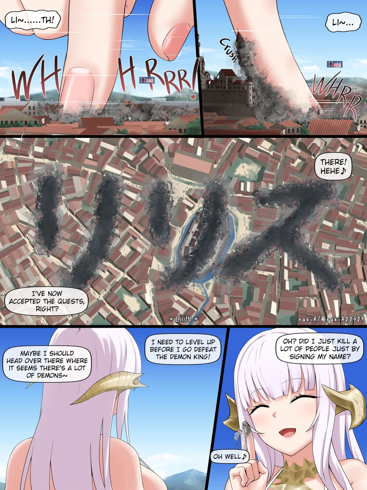 [rakiA] Lilith-chan (OC) ga Fantasy-fuu Sekai de Boukensha Gokko | Lilith-chan (OC) as an Adventurer in a Fantasy-Like World
