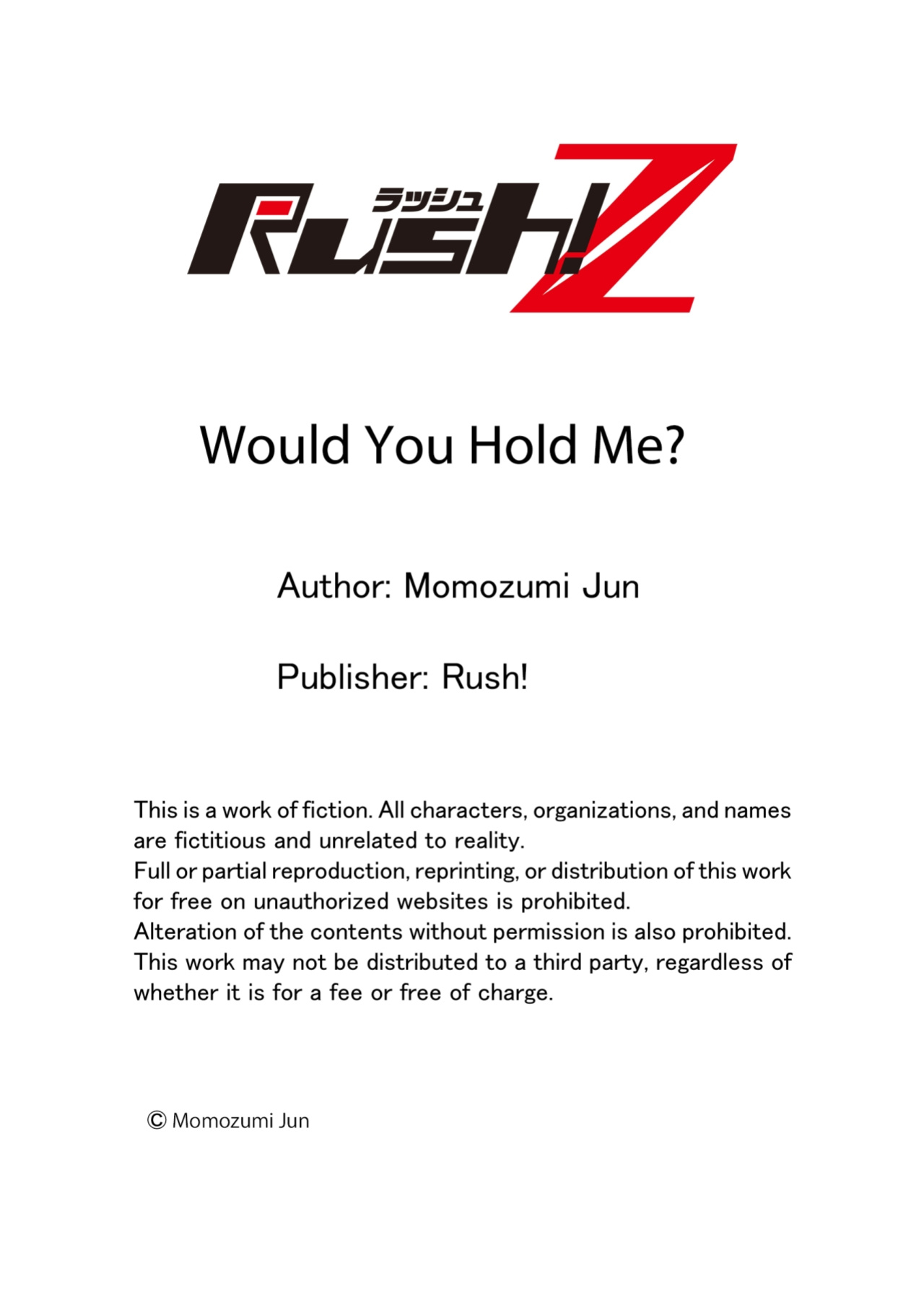[Momozumi Jun] Would You Hold Me? (Ch.01-33) {HIPERDEX}