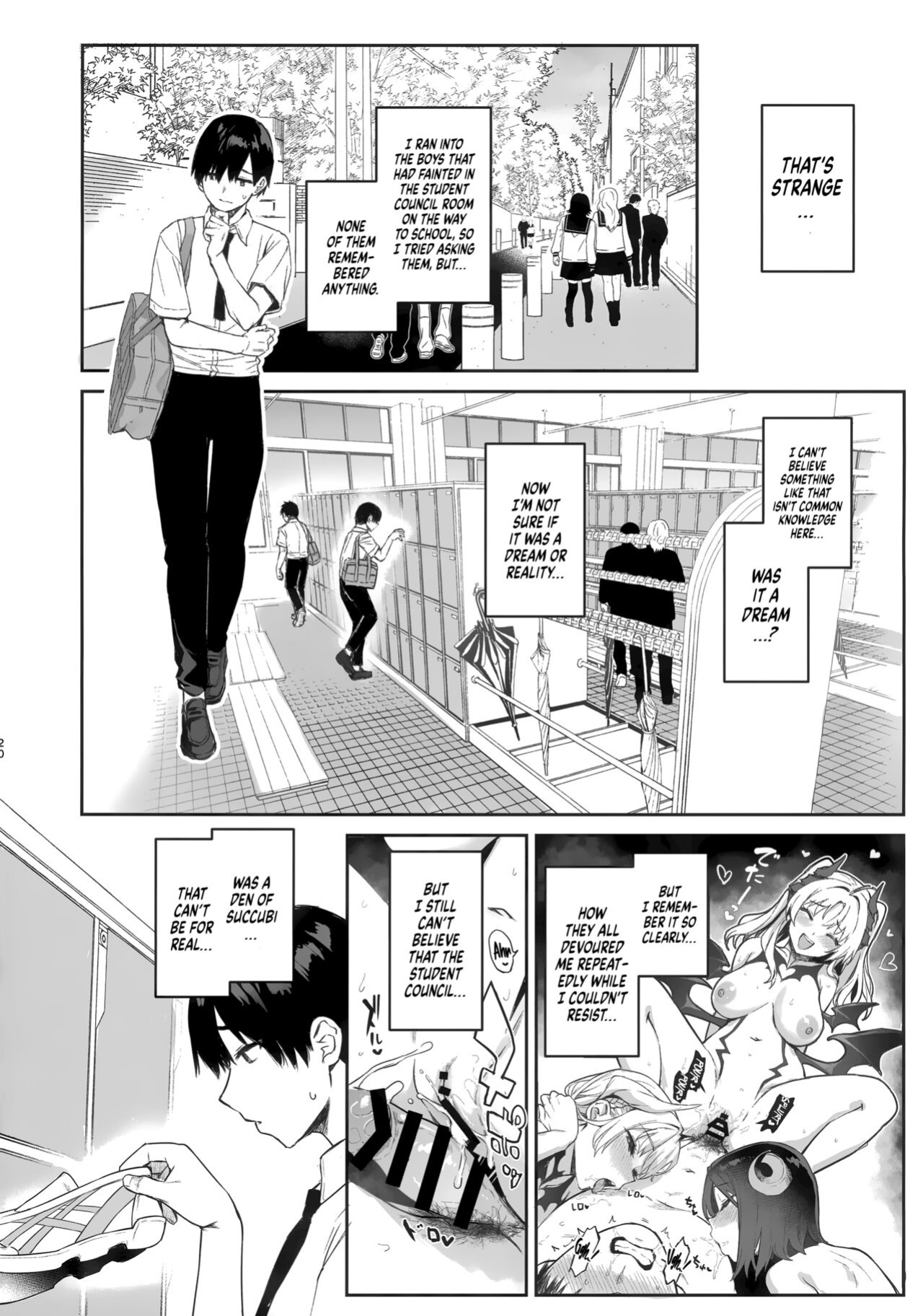 (C104) [Anmitsuyomogitei (Michiking)] Succubus Seitokai Shiko Shiko Shikkoubu | Succubus Student Council Milking Club [Coffedrug]
