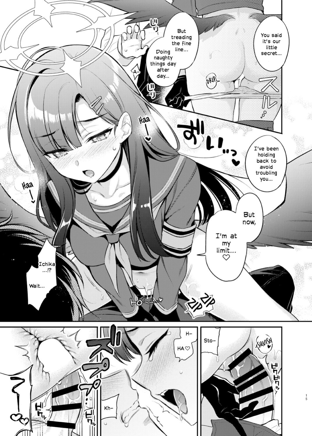 [K+W (sasachinn)] Sensei, Kyou mo Kore no Jikan ssu yo | Sensei, It's Time for You to Cum Today Too ♡ (Blue Archive) [Frankie M]