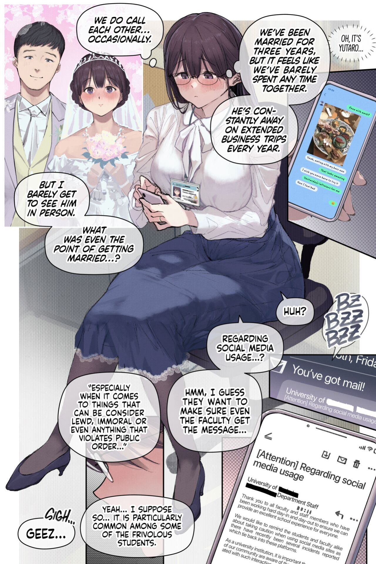 [Yomoda Yomo] Intelli Hitozuma Amamiya Touko Sensei no Hatsujou | Touko Amamiya: Wife, Scholar, Professor in HEAT [Artistan]