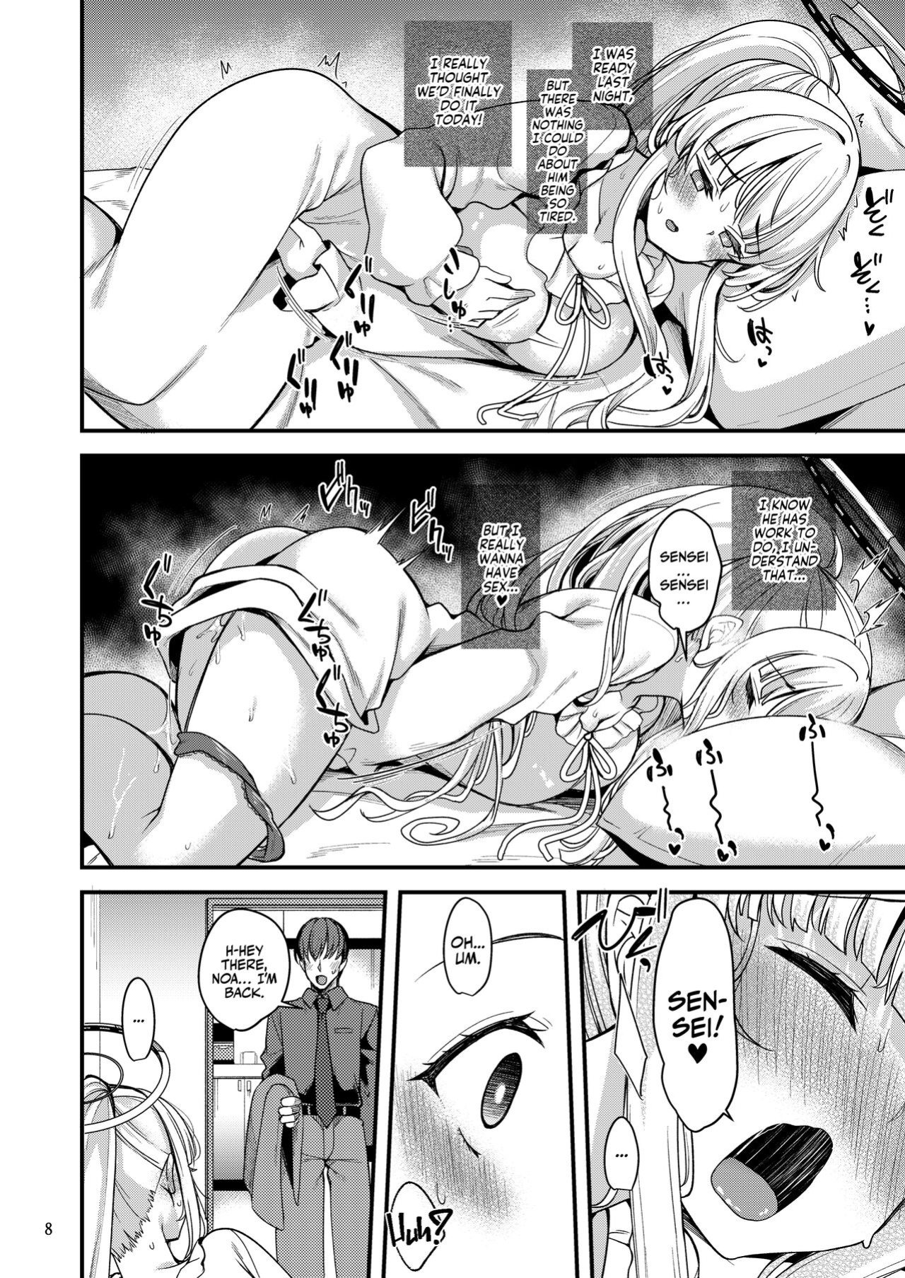 Ryuukakusan Nodoame (Gokubuto Mayuge)] Sensei Issho ni Oyasumi Shimasen ka | Sensei, Would You Like to Sleep Together? (Blue Archive) [Team Rabu2]