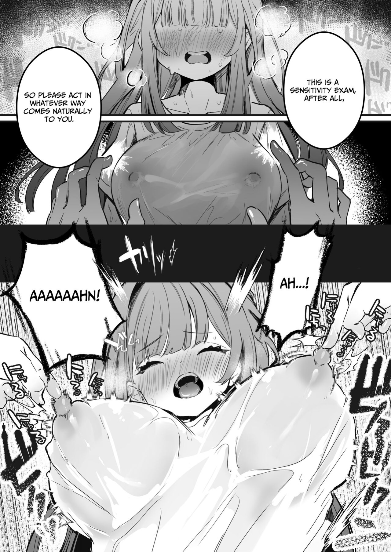 [Grand Plié. (Erohamuchan)] Chikubi Kando Chousa, Hajimemasu